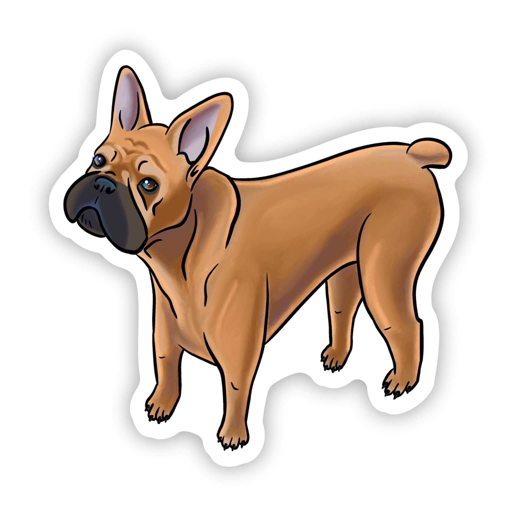  French Bulldog Fawn Sticker、mySite、elrpsem3k
