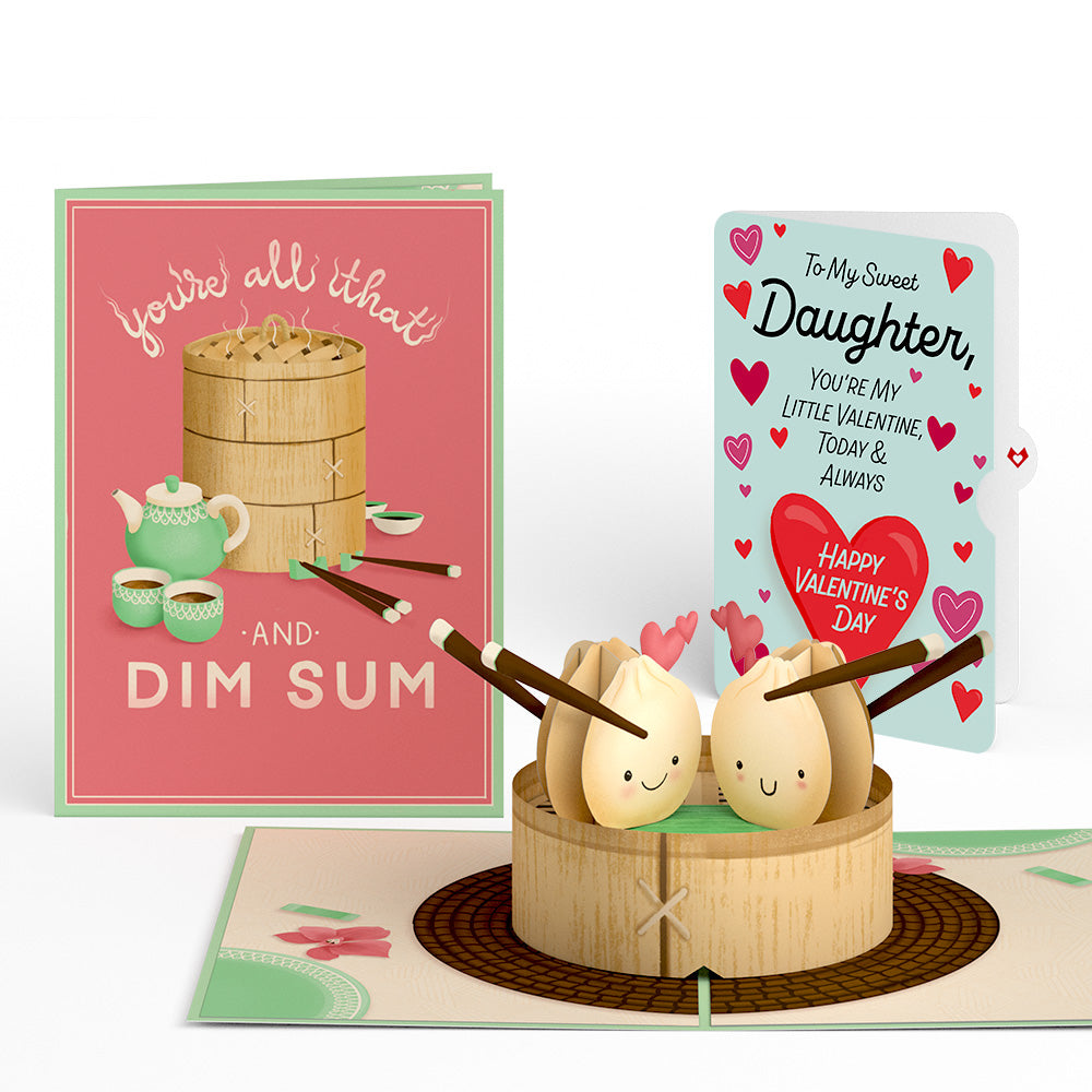 You're All That and Dim Sum Valentine Pop-Up Card and Sentiment Set for Daughter、mySite、solidvoid
