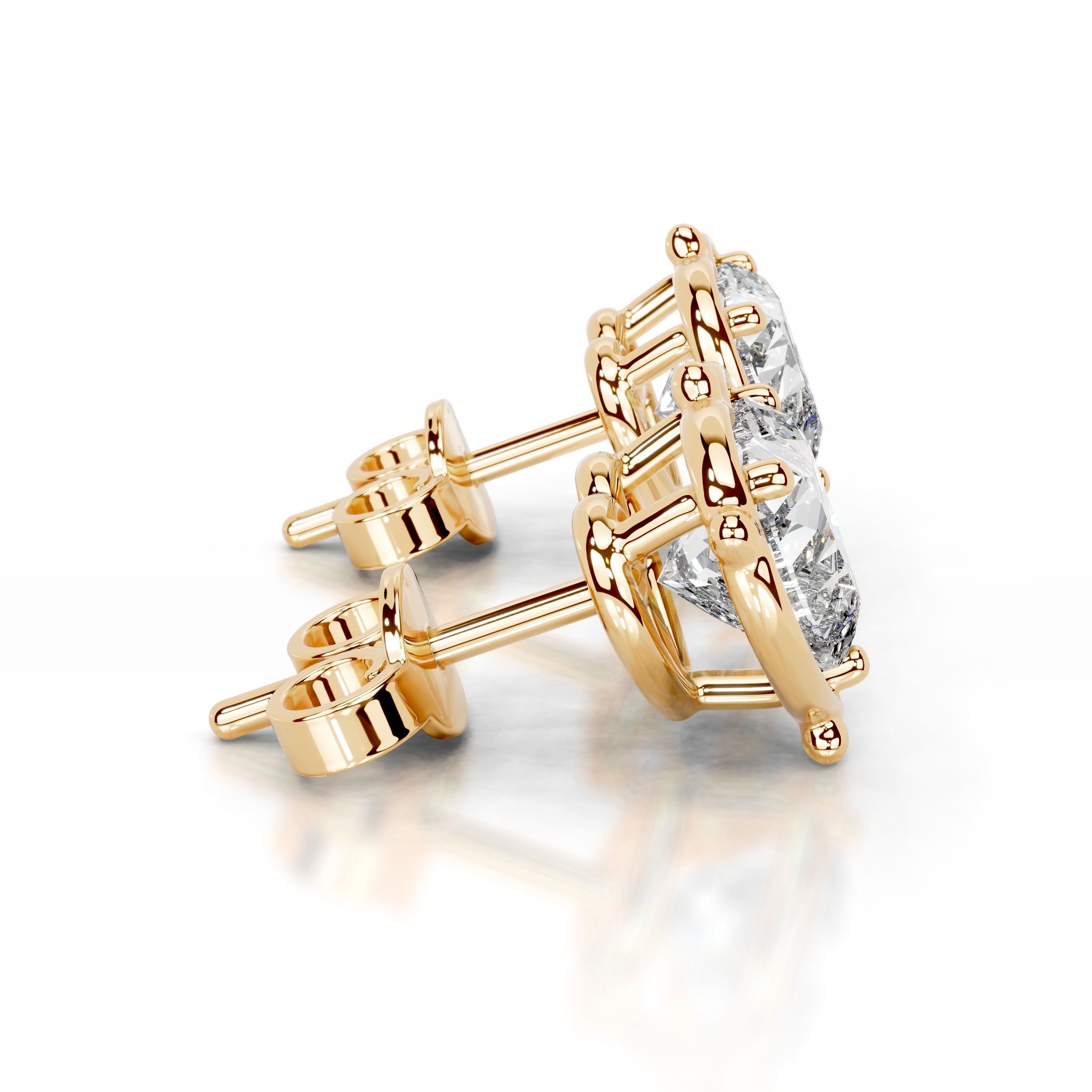 Rooted in Love Lab Grown Diamond Earrings - 18K Yellow Gold、mySite、hinf8tx79