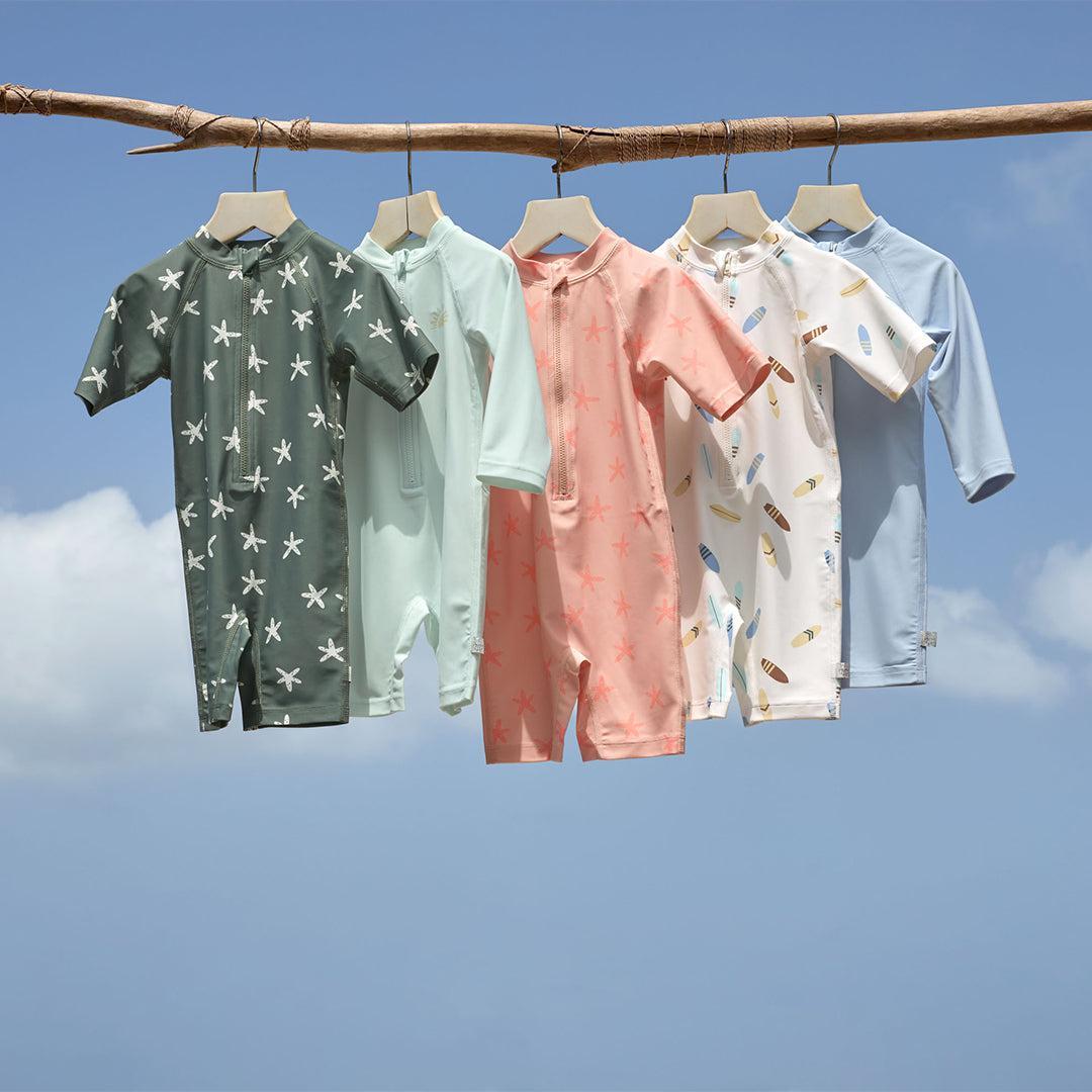  Lassig Short Sleeve Sunsuit - Deep Olive - Starfish、mySite、merchandisen