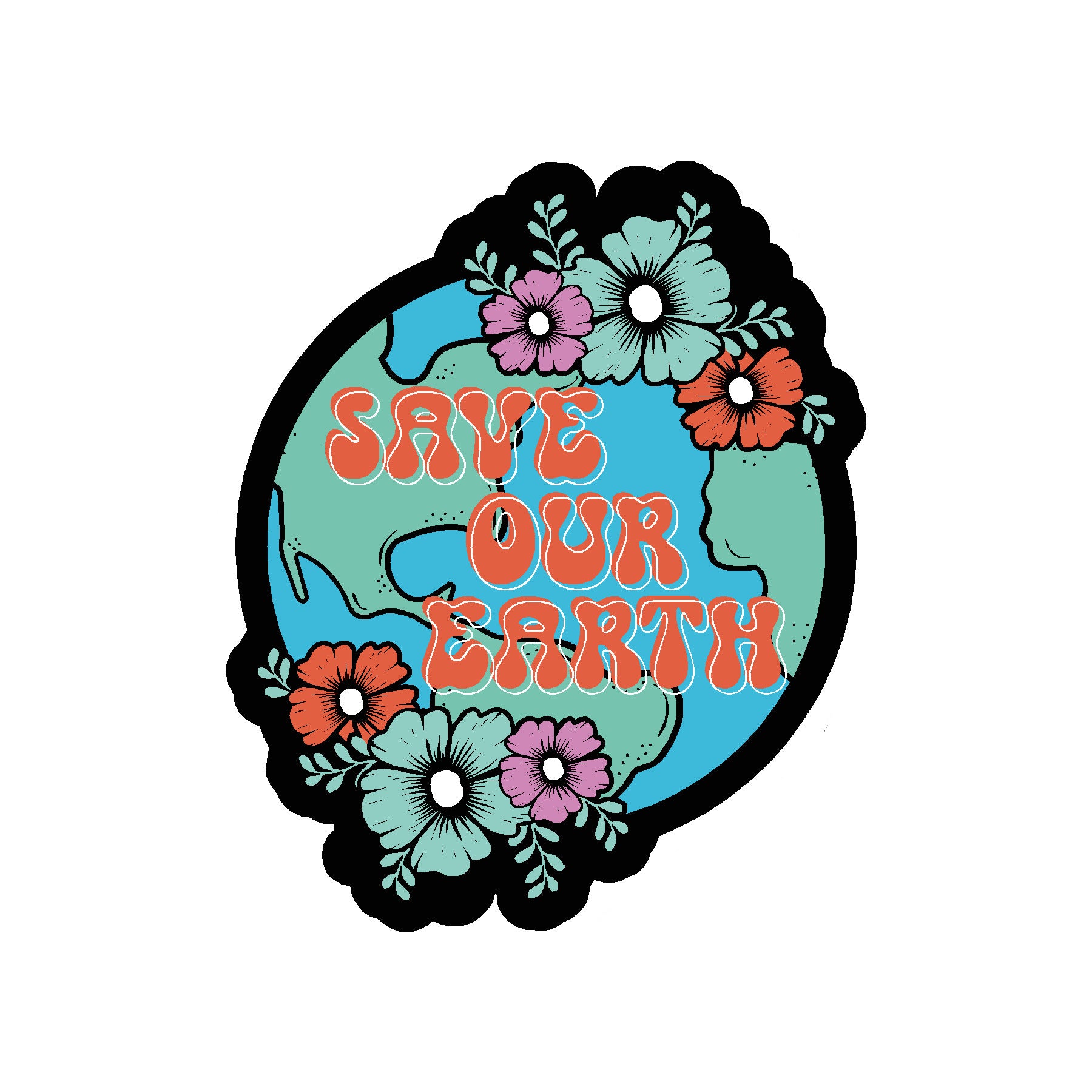  Save Our Earth Vinyl Sticker Decal、mySite、ghnorth