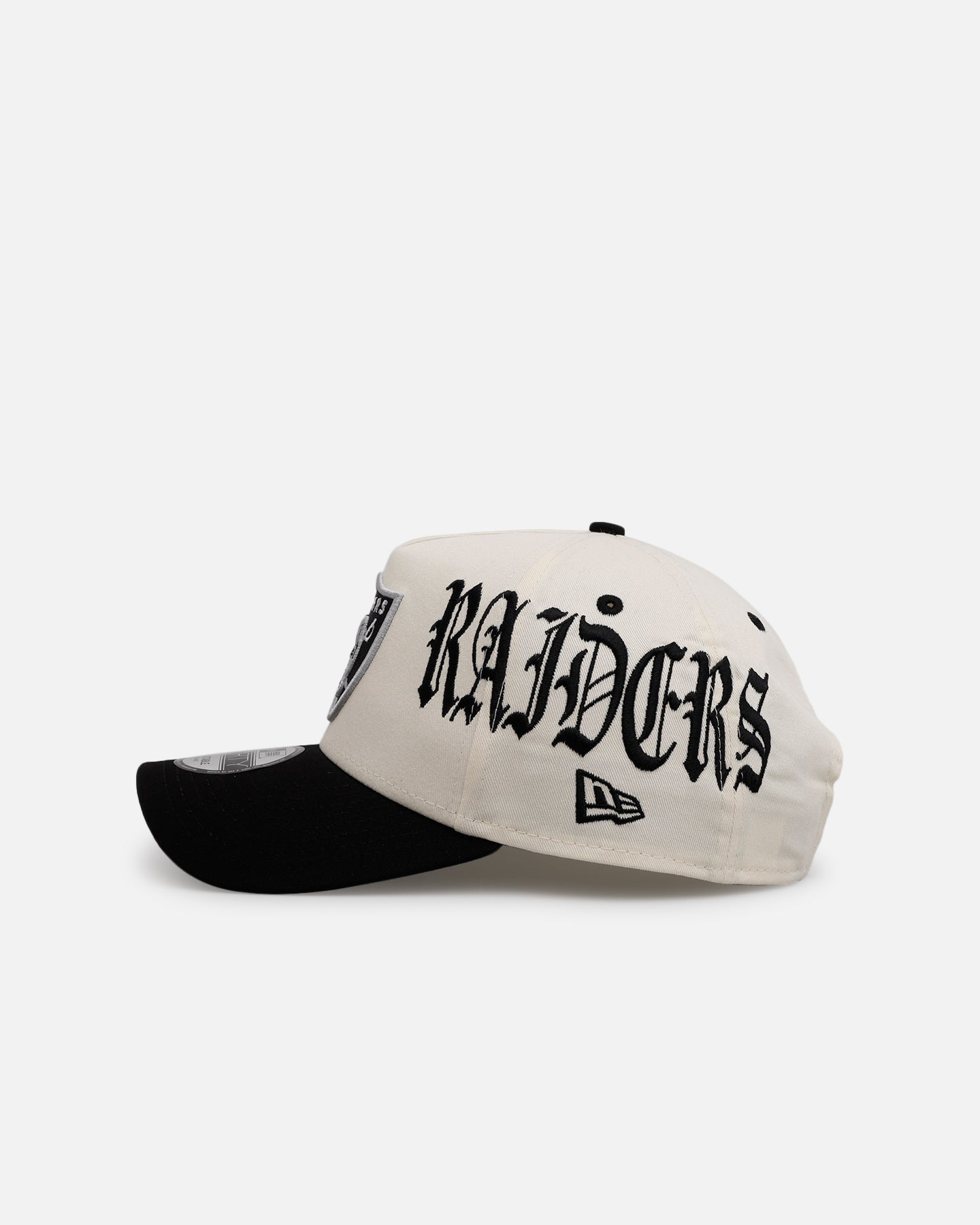 New Era Las Vegas Raiders 'Gothic Script Two Tone' 9FORTY A-Frame Snapback Chrome/Black、mySite、zt4zffjzw
