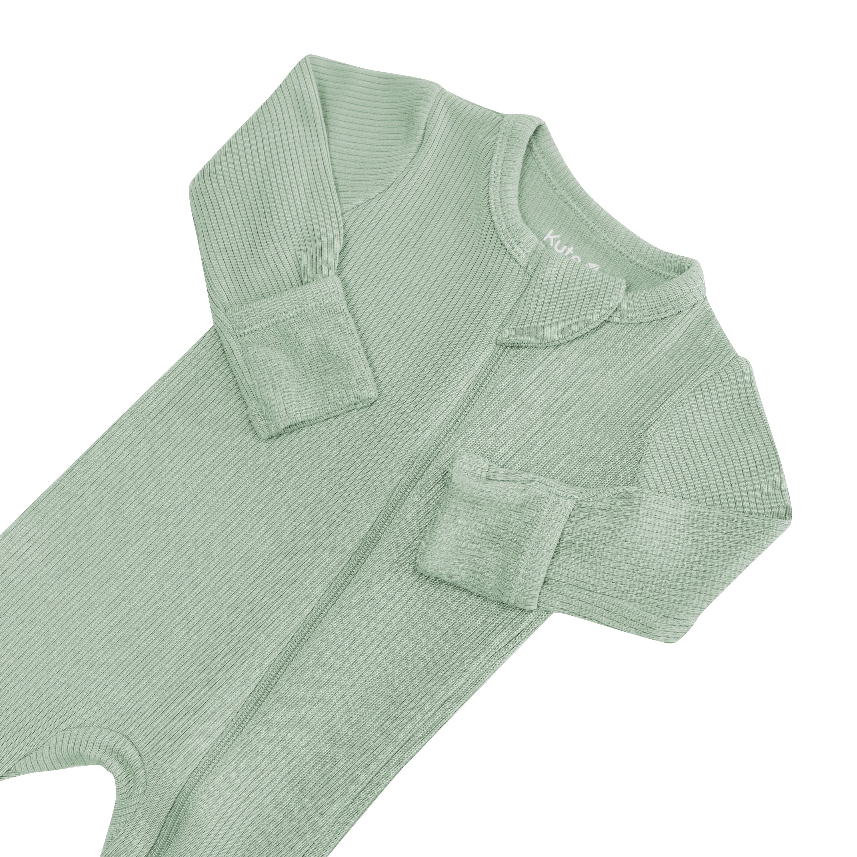  Ribbed Zipper Footie in Thyme、mySite、layawaytickets