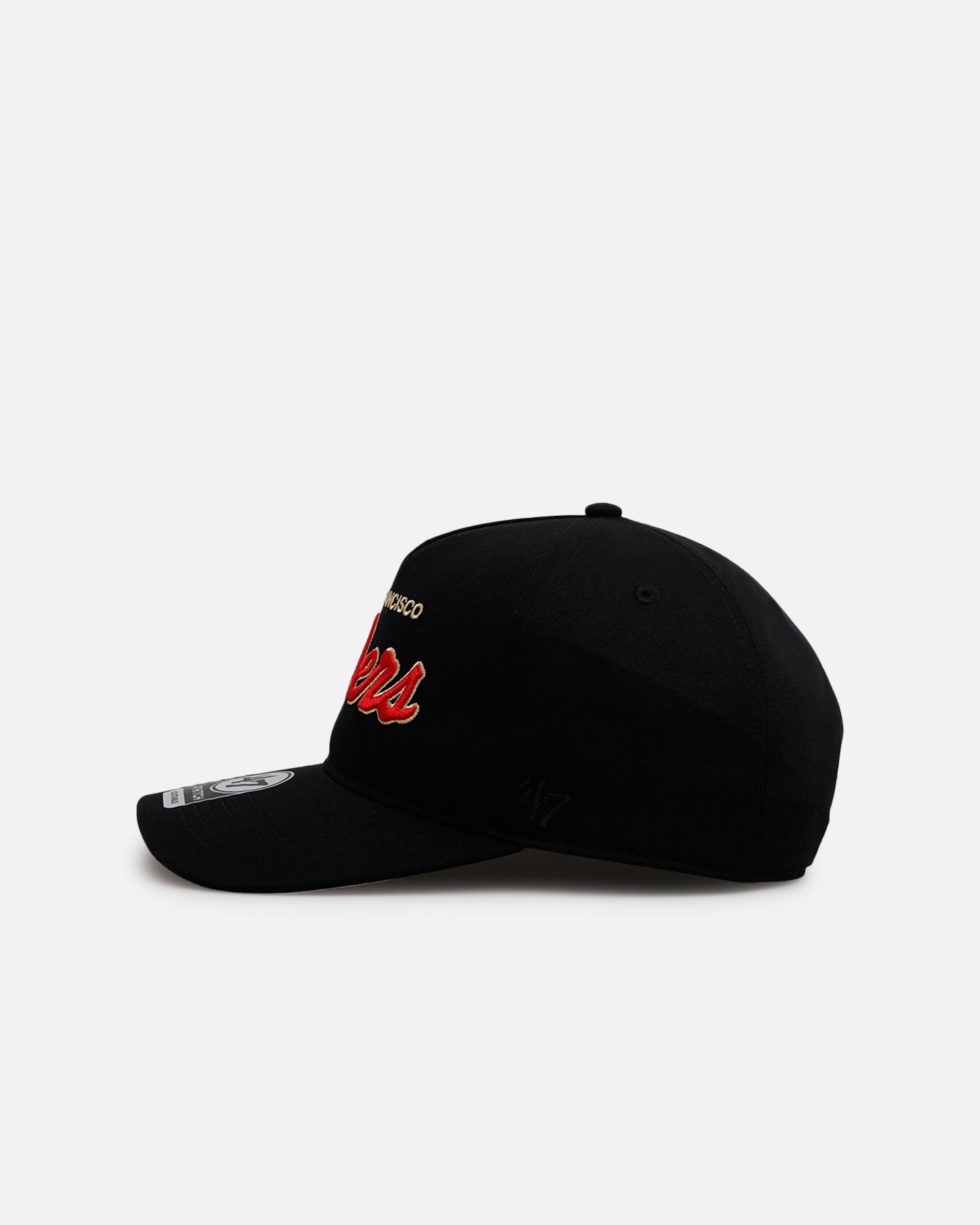 47 Brand San Francisco 49ers 'Black Dome Script' 47 Hitch Snapback Black、mySite、zt4zffjzw