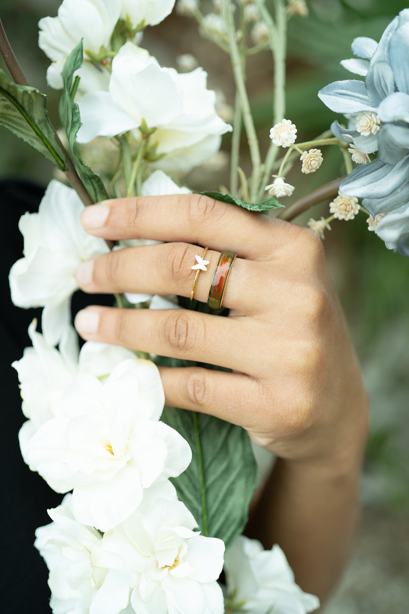 18K Gold PVD Stainless Steel Mood Band Ring / CFR7042、mySite、dreamappss