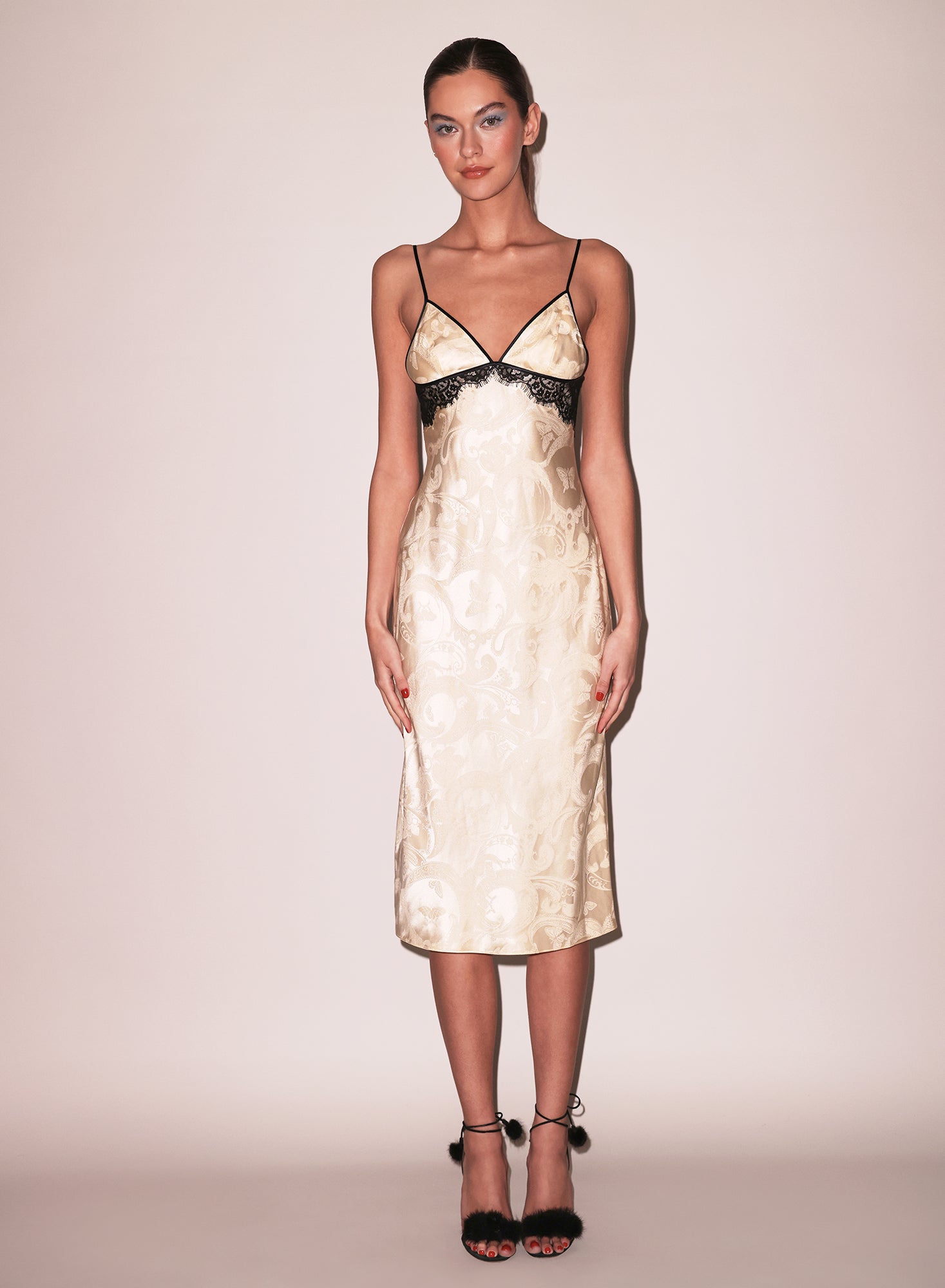 Butterfly Jacquard Slip Dress、mySite、bengalsvssteelers