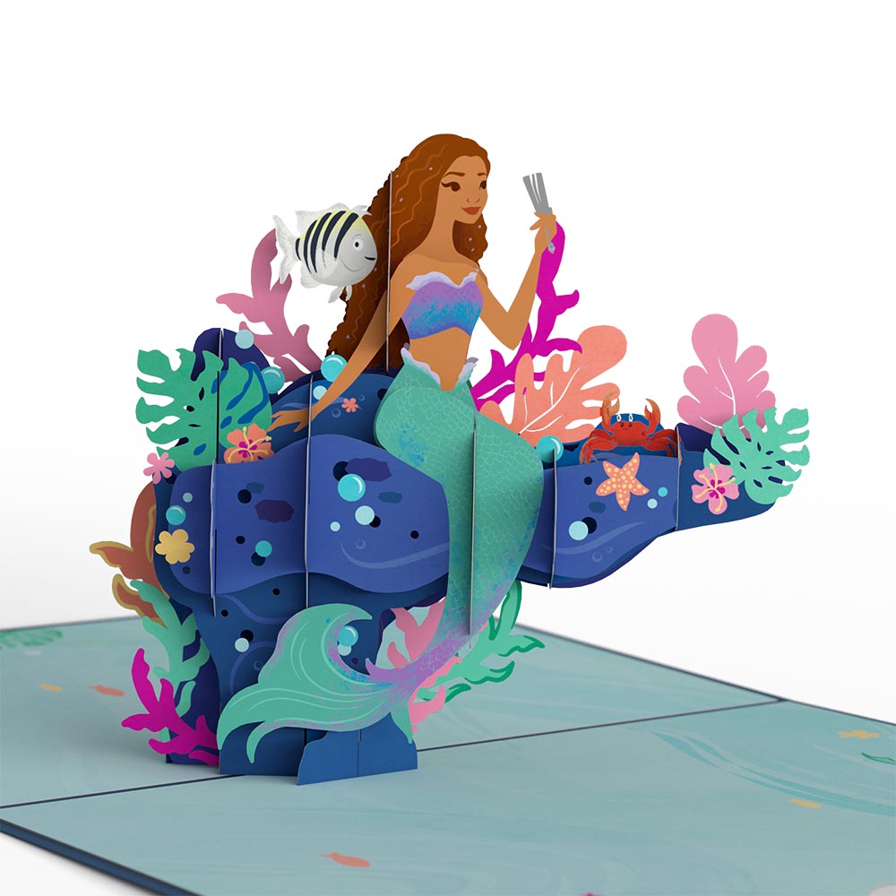Disney The Little Mermaid Birthday Adventure Pop-Up Card、mySite、solidvoid