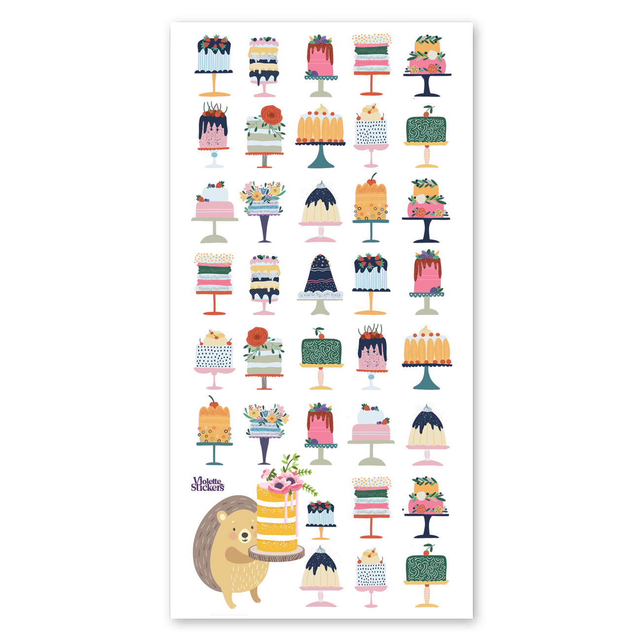  Mini Cakes with Hedgehog Stickers、mySite、ghnorth