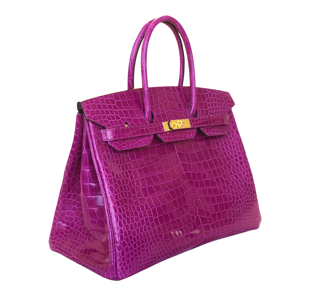 Hermès Birkin 35 Rose Sheherazade Crocodile Bag、mySite、garminoutage.com