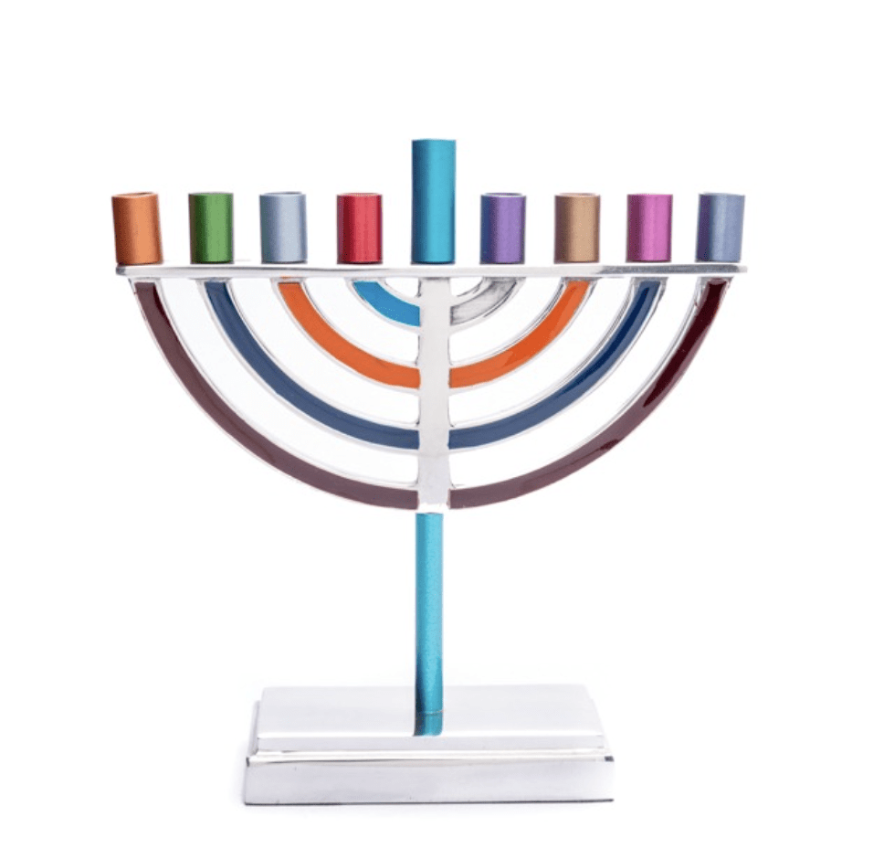 Large Classic Menorah by Yair Emanuel - Multicolored、mySite、topwebapps