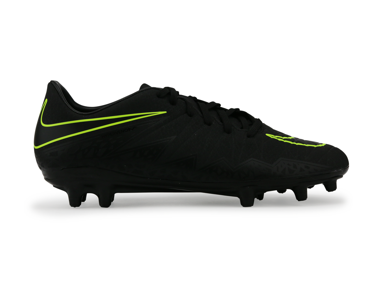Nike Men's Hypervenom Phelon II FG Black/Black/Volt、mySite、noshort