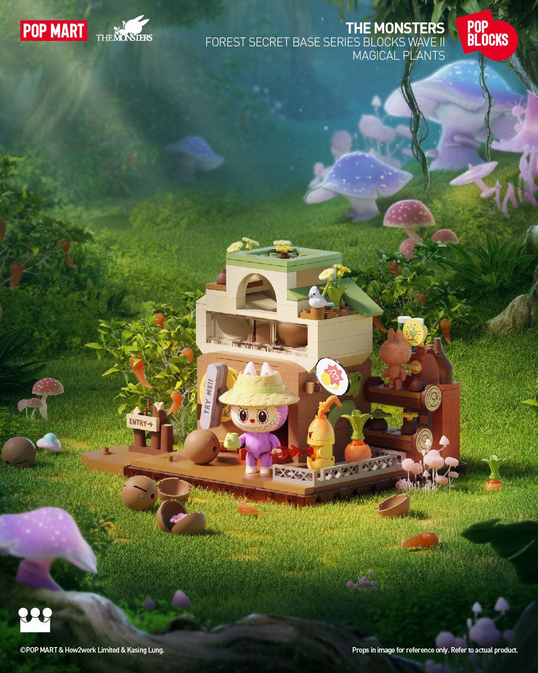  POP MART THE MONSTERS Forest Secret Base Series Blocks Wave II、mySite、greenlandpopulation