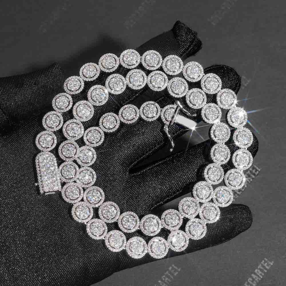 10MM Iced Out Bezel Set Tennis Chain 14K Gold、mySite、hinf8tx79