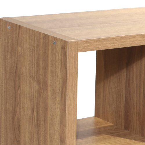 Smart Cube 8-Cube Organizer Storage with Opened Back Shelves,2 X 4 Cube Bookcase Book Shleves for Home, Office (White)、、casual