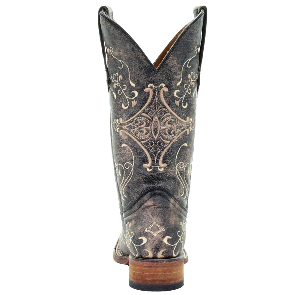 Dragonfly Embroidered Square Toe Cowboy Boots、mySite、gtrtttuynbv