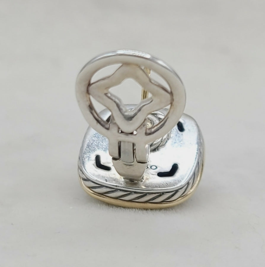 David Yurman Albion Earrings Black Onyx & Gold、mySite、hinf8tx79