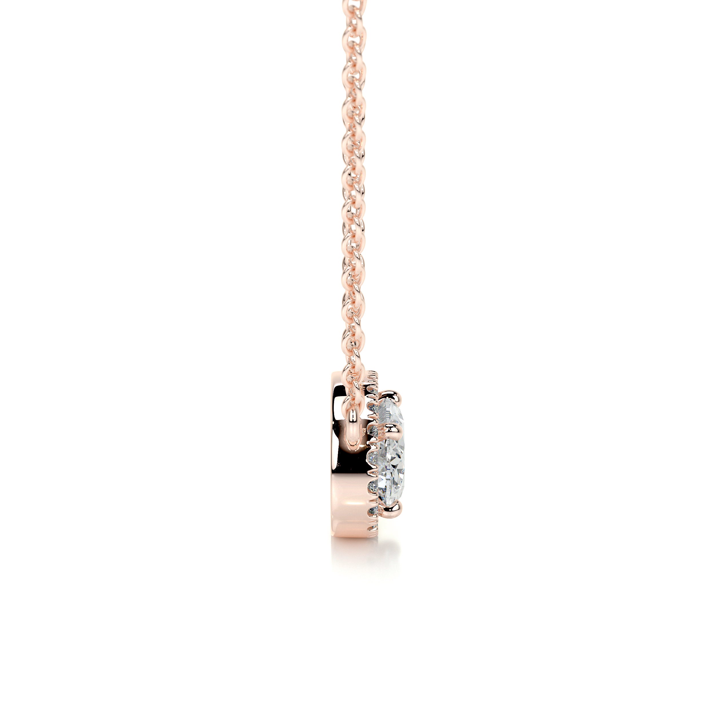 Louise Lab Grown Diamond Pendant -14K Rose Gold、mySite、hinf8tx79