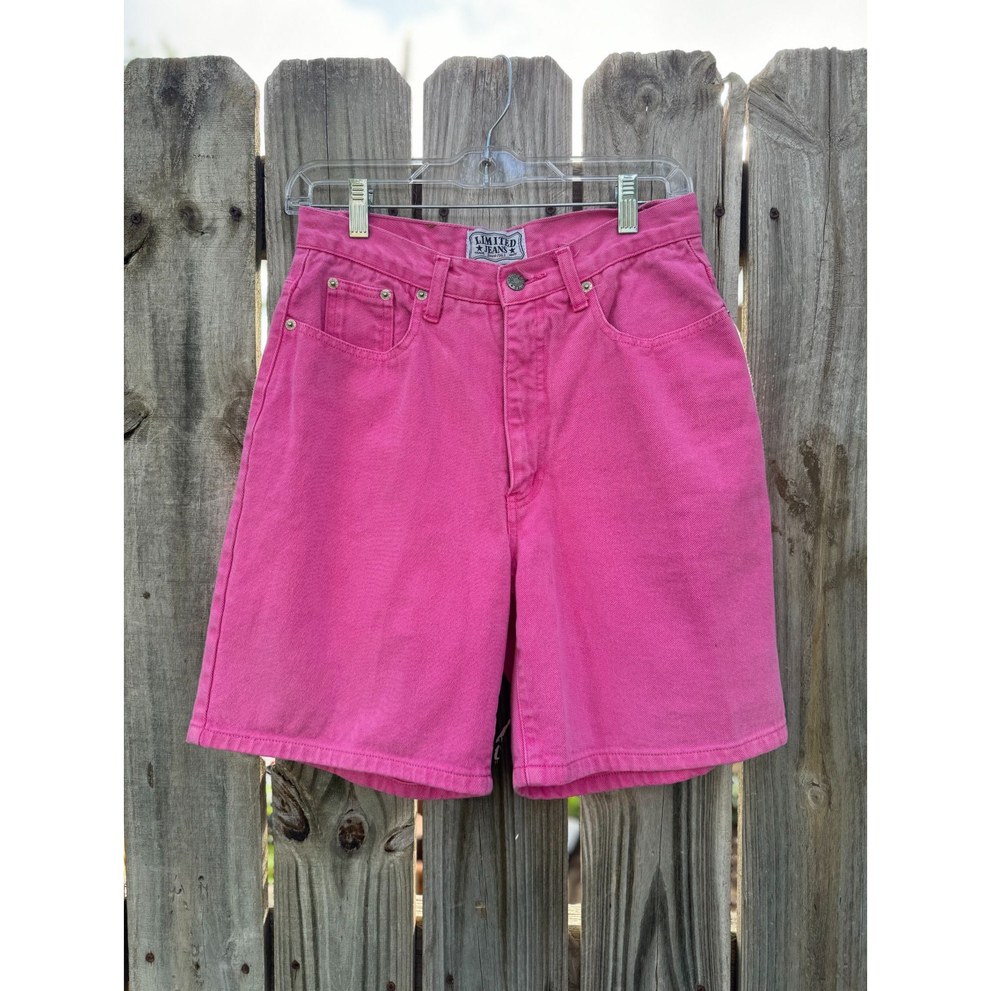 90's Limited Jeans Pink Denim Jean Shorts Jorts Size 10、mySite、garagedoors4me