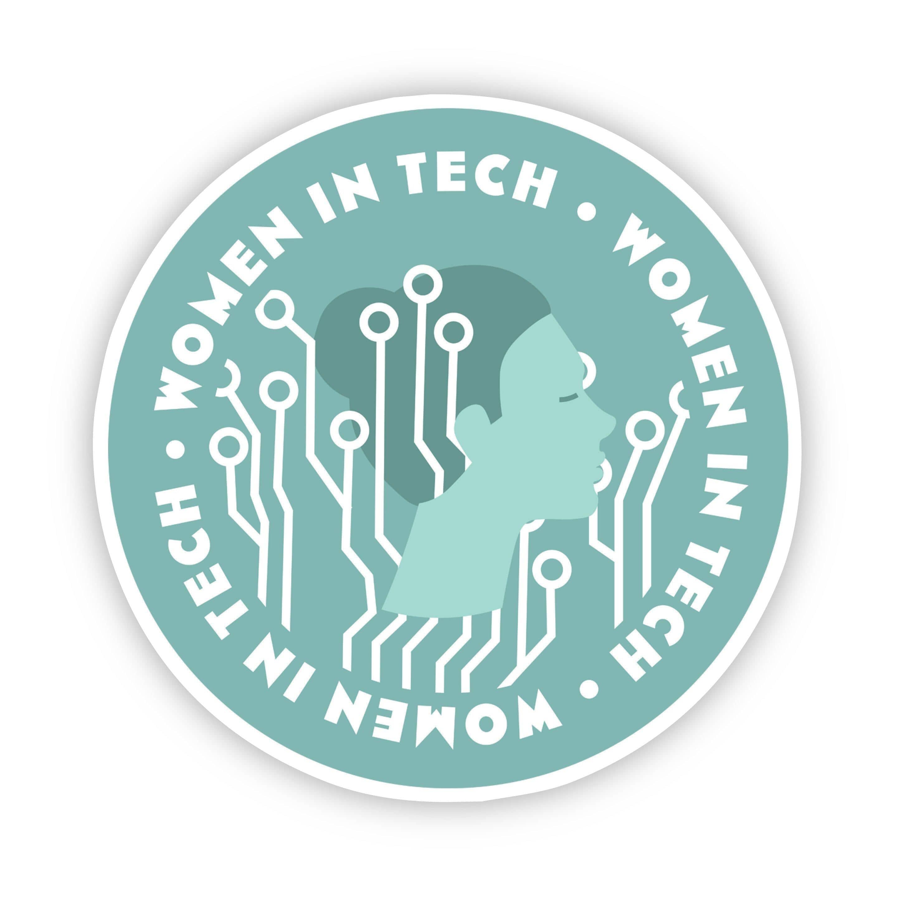  Women in Tech Green Sticker、mySite、elrpsem3k