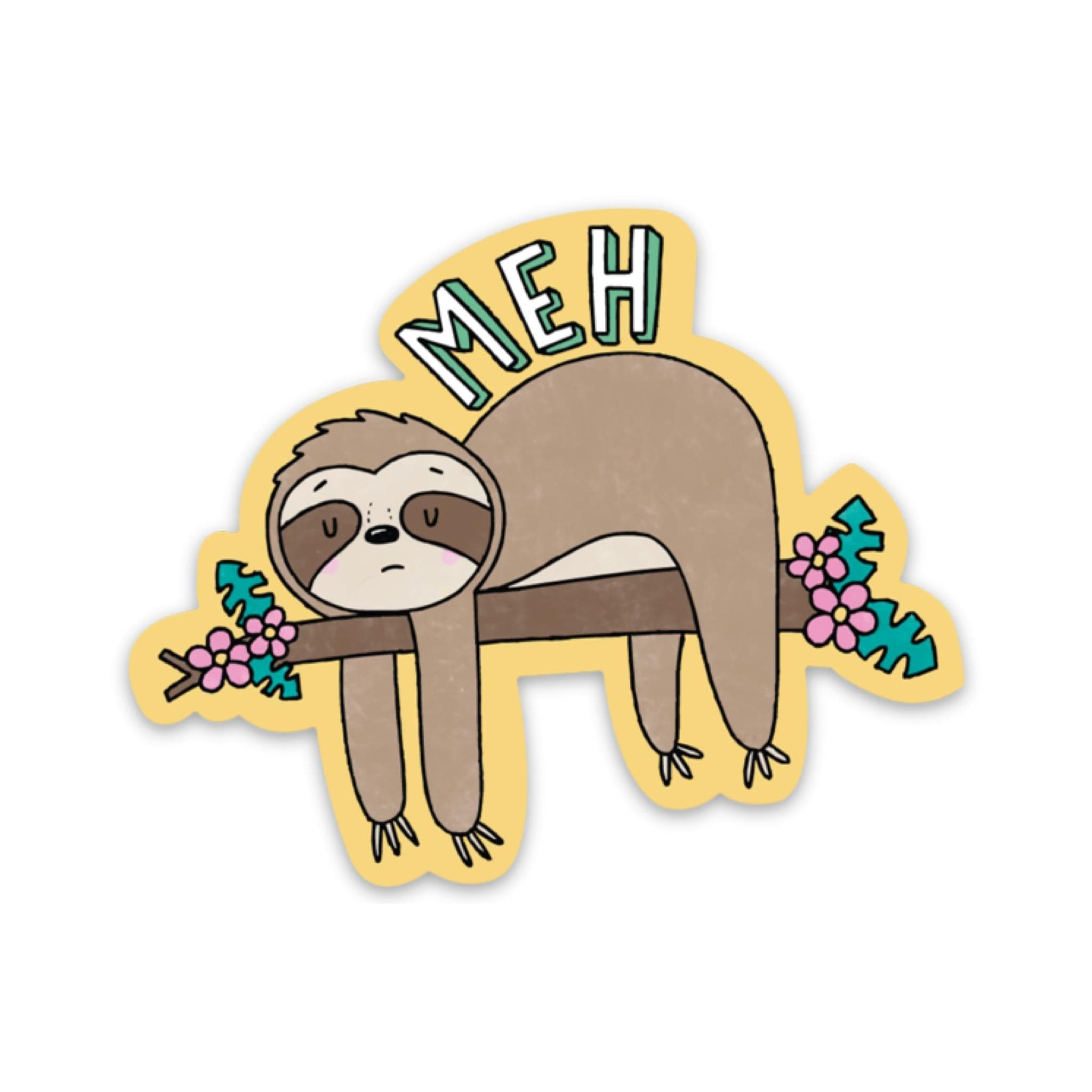  Meh Sticker - Sloth、mySite、elrpsem3k