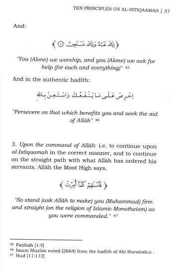 Ten Principles on Al-Istiqaamah、mySite、topwebapps