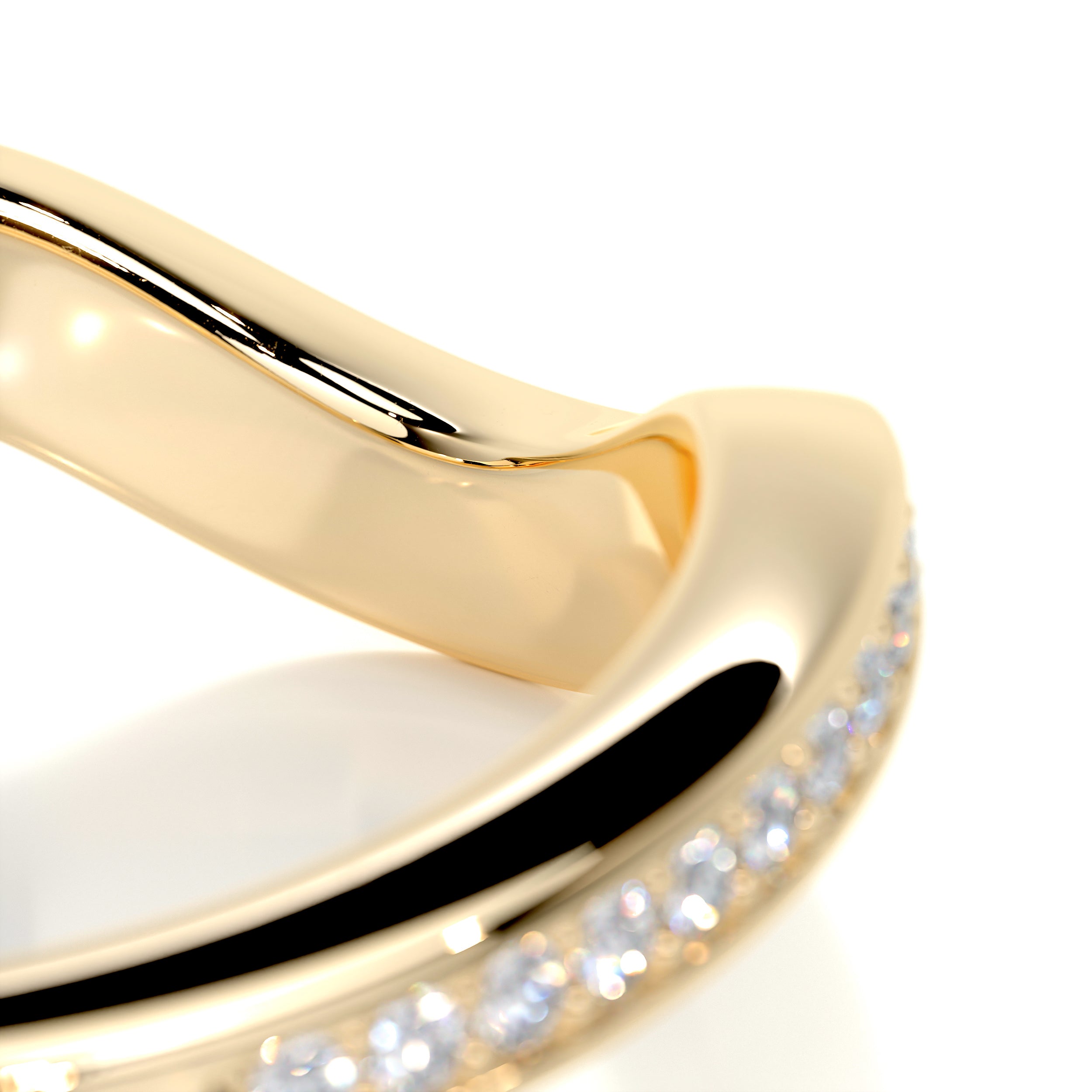 Lucy Diamond Wedding Ring (0.30 Carat) -18K Yellow Gold、mySite、hinf8tx79