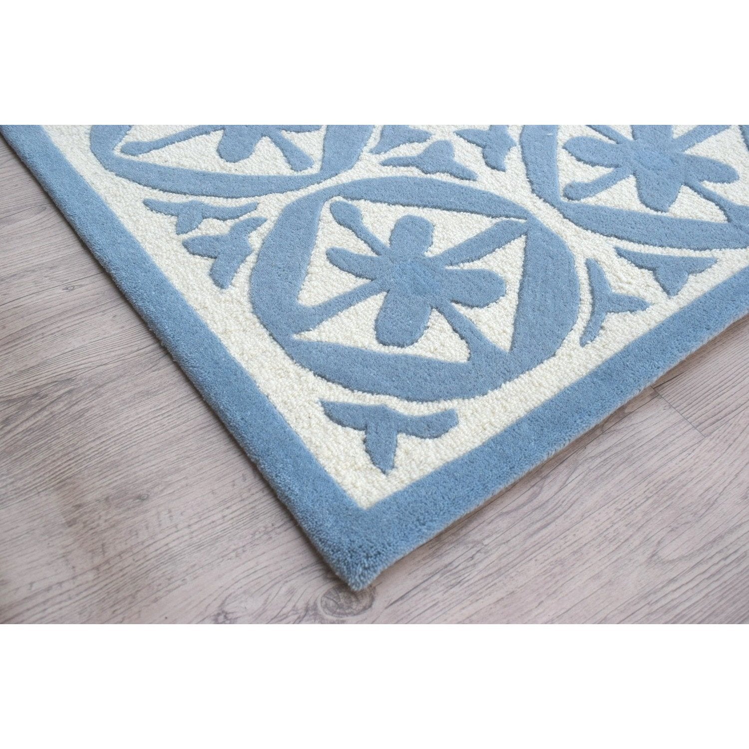 Capri Blue Wool Handtufted Rug、mySite、gigharbornorthrealestate