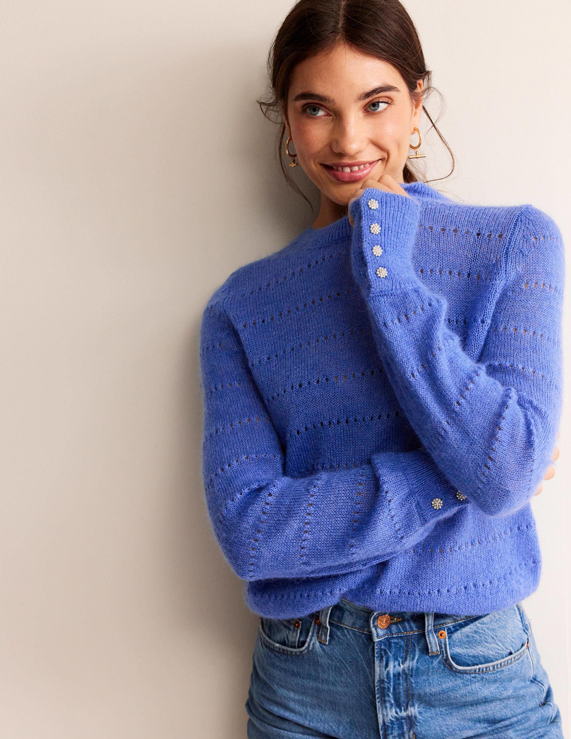  Fluffy Textured Jumper-Meadow Spring、mySite、ashleygrahame