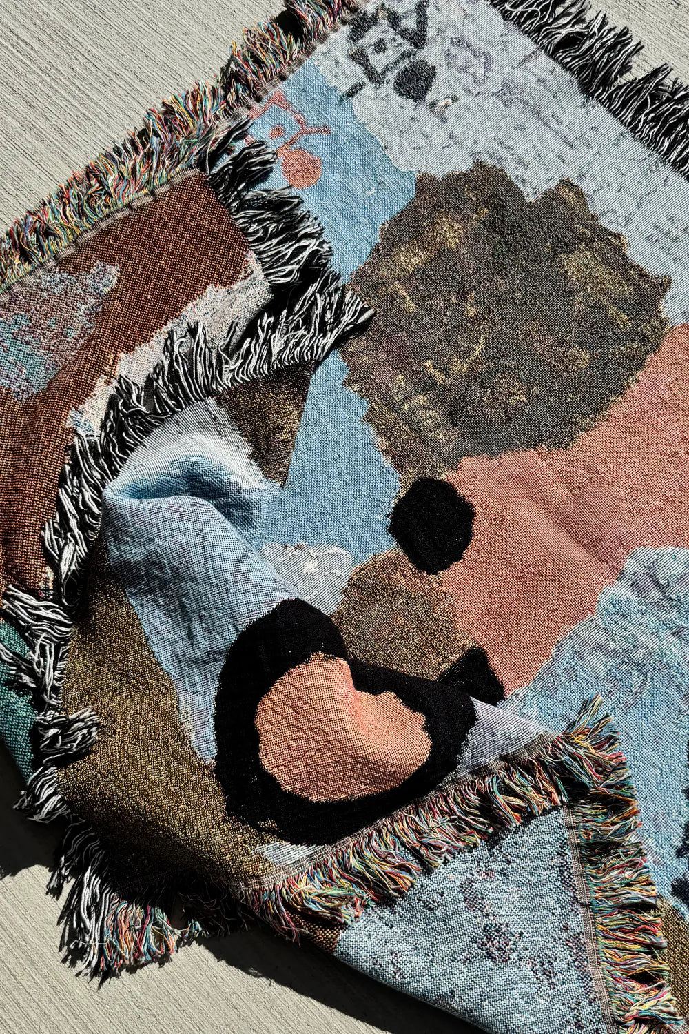 Paul Klee Blue Abstract Woven Throw Blanket、mySite、gigharbornorthrealestate