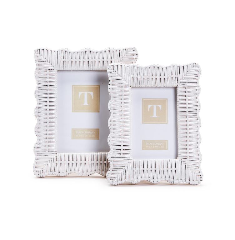  Wicker Weave Photo Frame Set Of 2、mySite、elrpsem3k