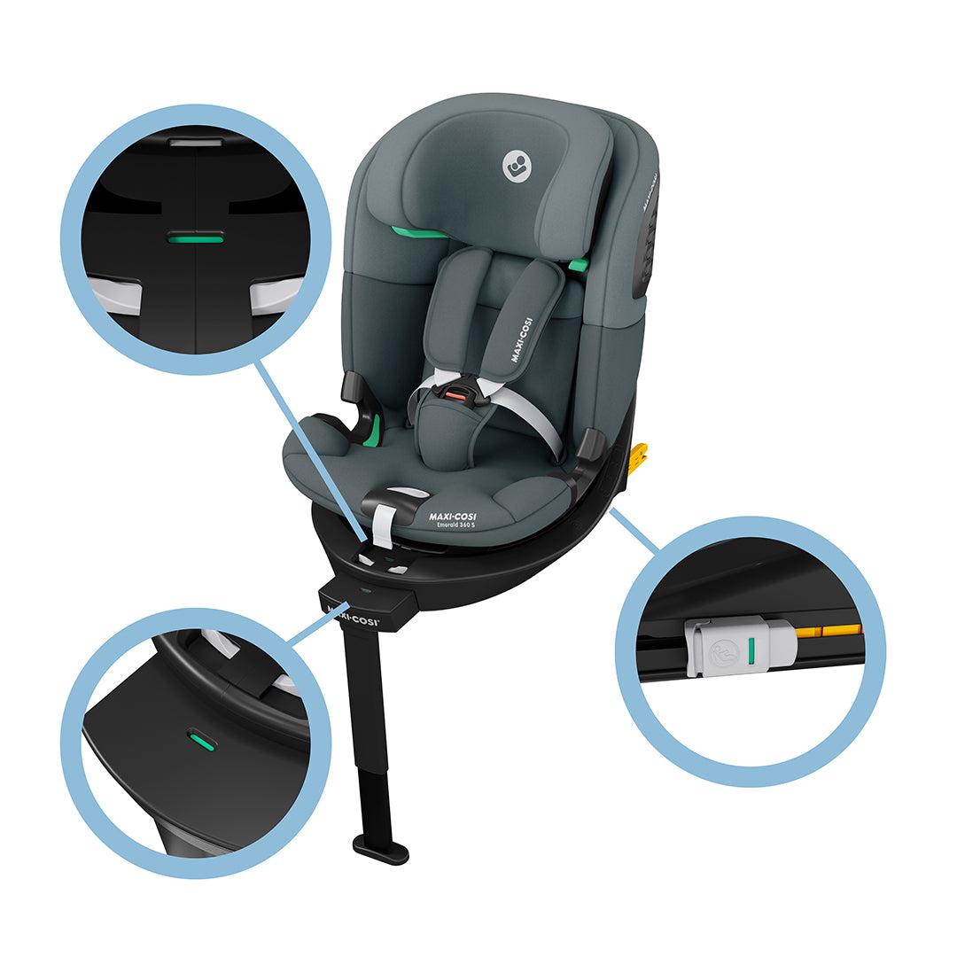  Maxi-Cosi Emerald 360 S Car Seat - Tonal Graphite、mySite、merchandisen