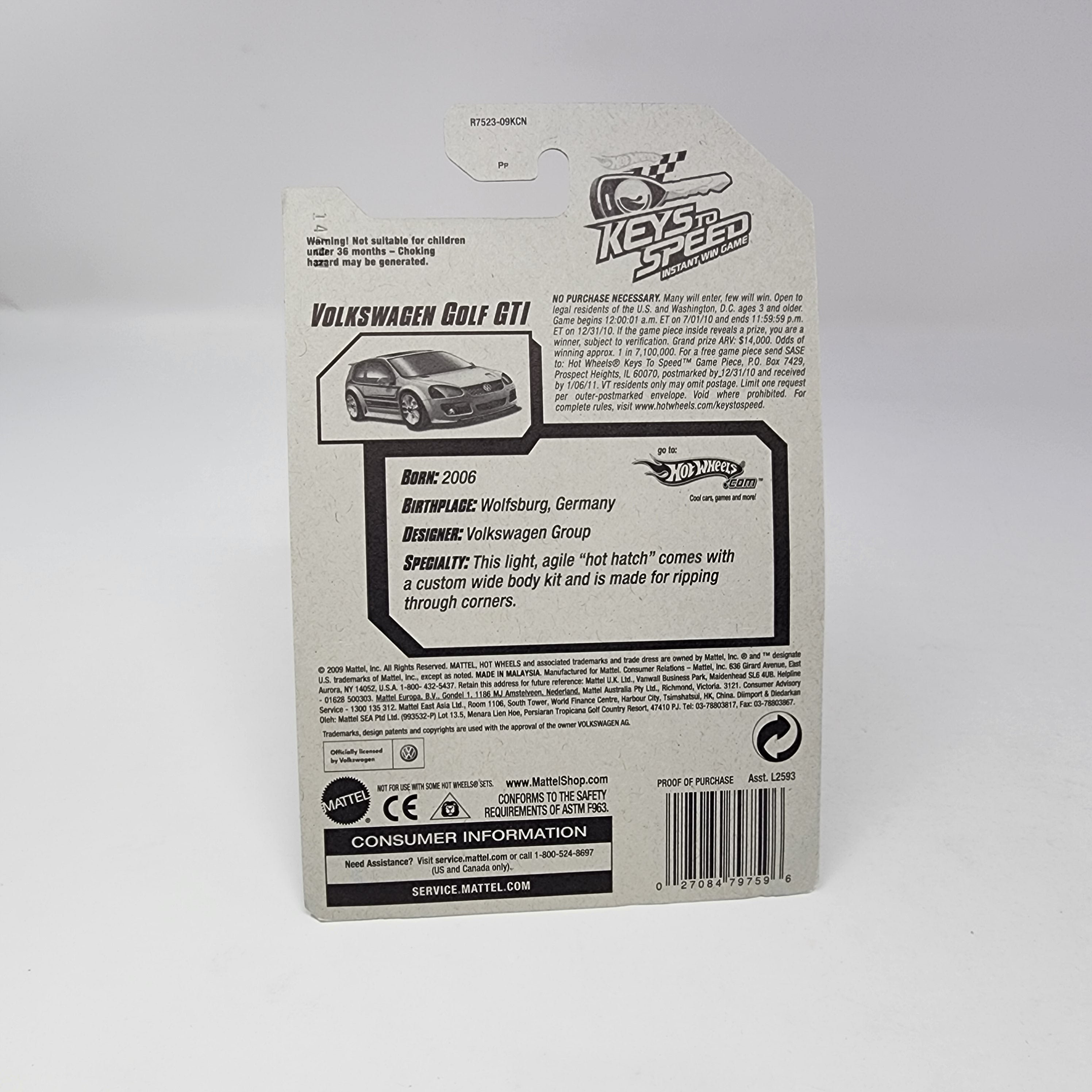 Volkswagen Golf GTI * Keys To Speed * Hot Wheels 2007、mySite、hgirdovlk