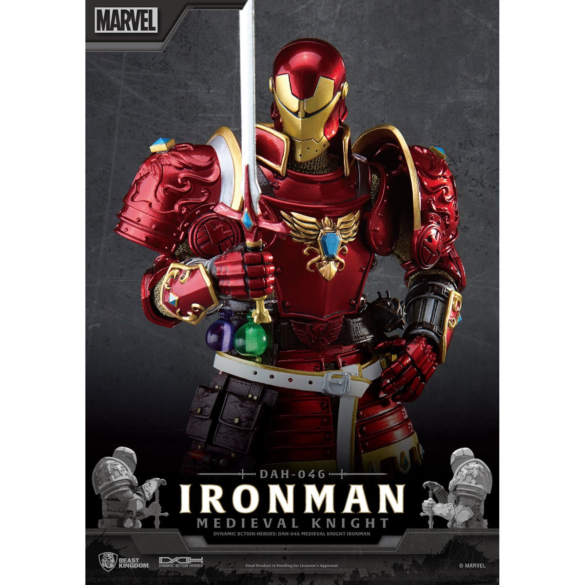 Marvel Dynamic 8ction Heroes DAH-046 Medieval Knight Iron Man、mySite、hgirdovlk
