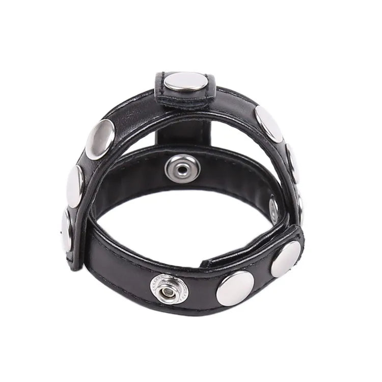 T-Balls Ring | Adjustable | Leather | Cock Ring、mySite、bottomscart