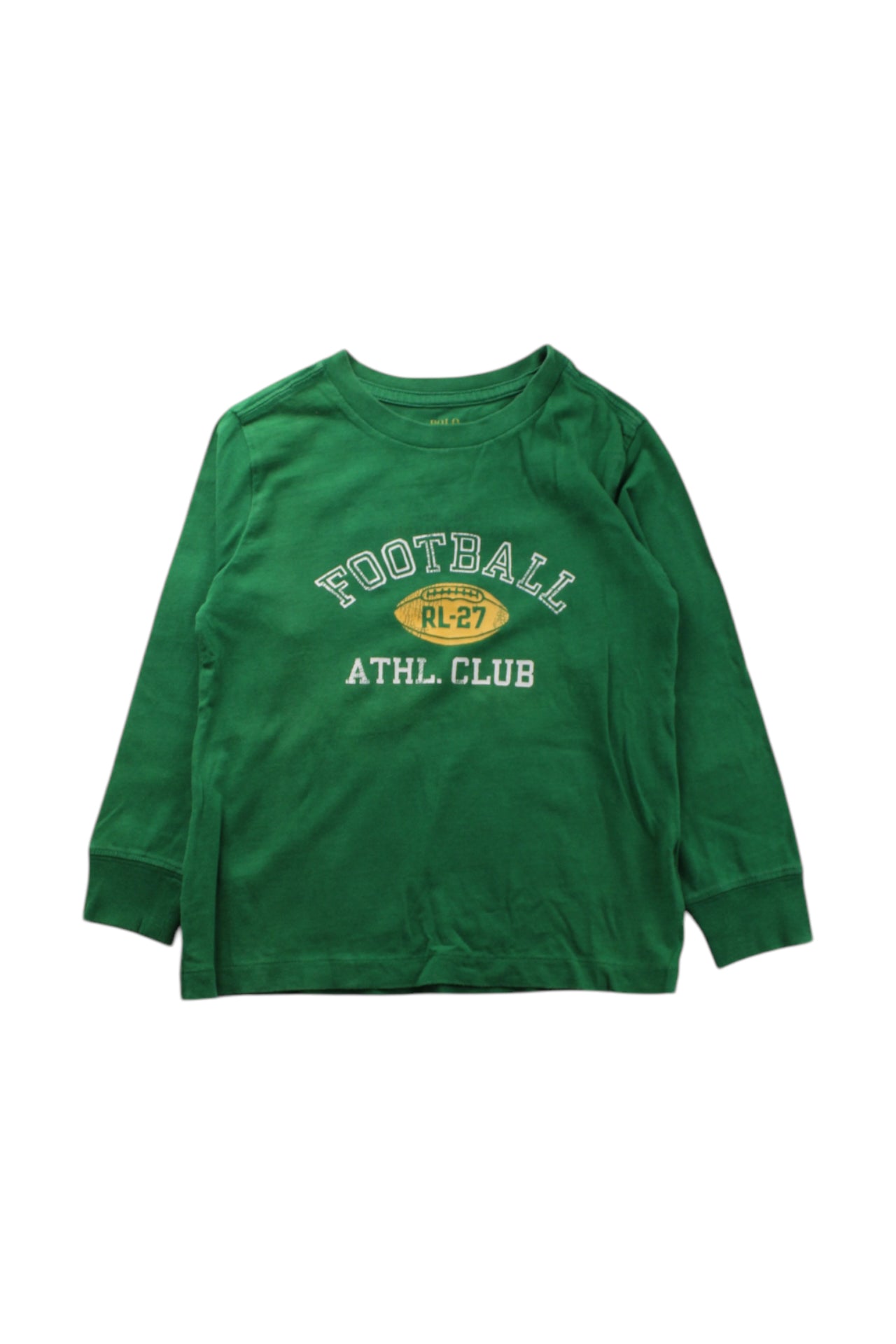 Polo Ralph Lauren Football Athletic Club Long Sleeve T-Shirt, Size 3T、mySite、g9winljtr