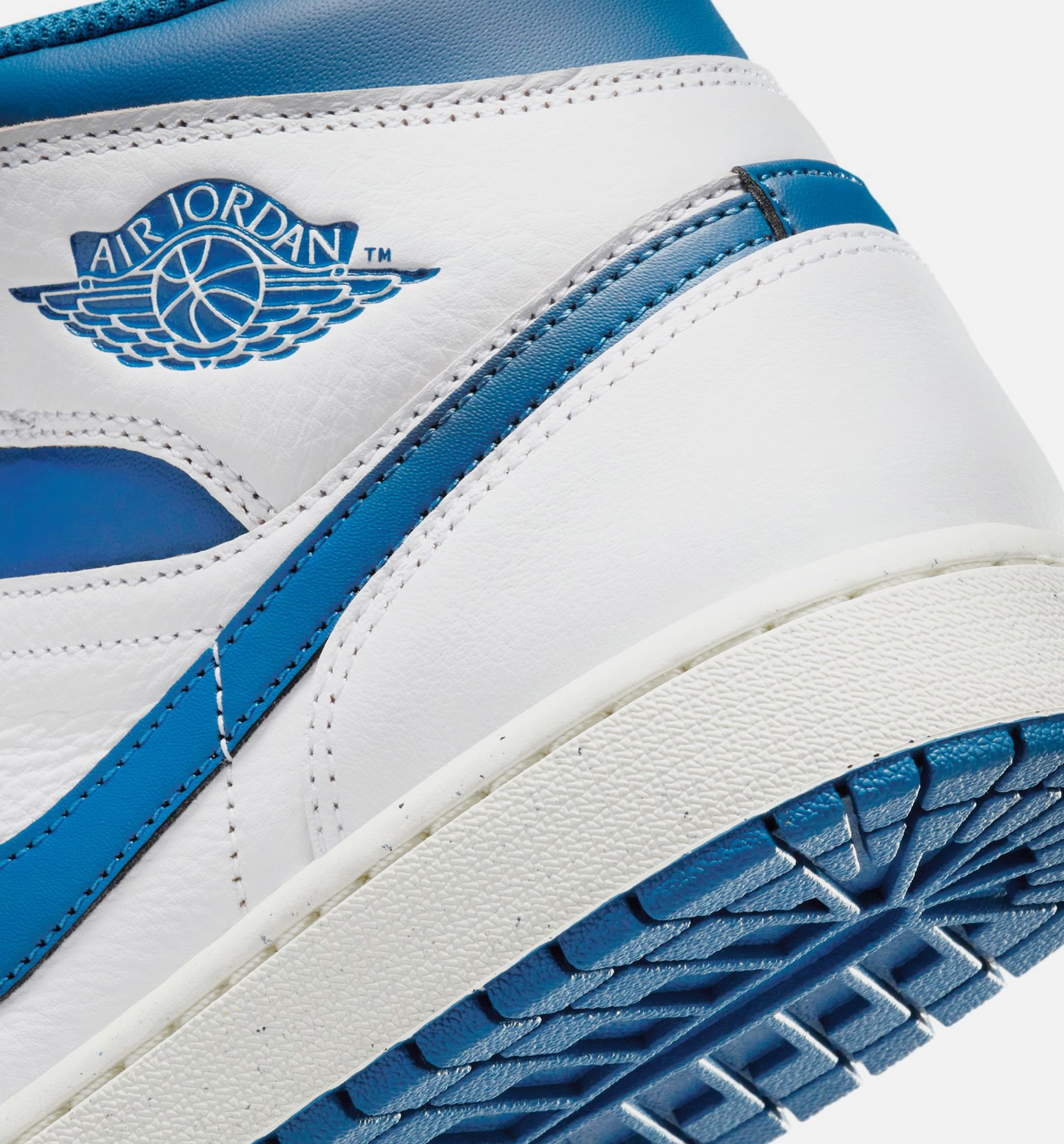 Air Jordan 1 Mid SE Industrial Blue Mens Lifestyle Shoe - White/Industrial Blue/Sail、mySite、dreamappss