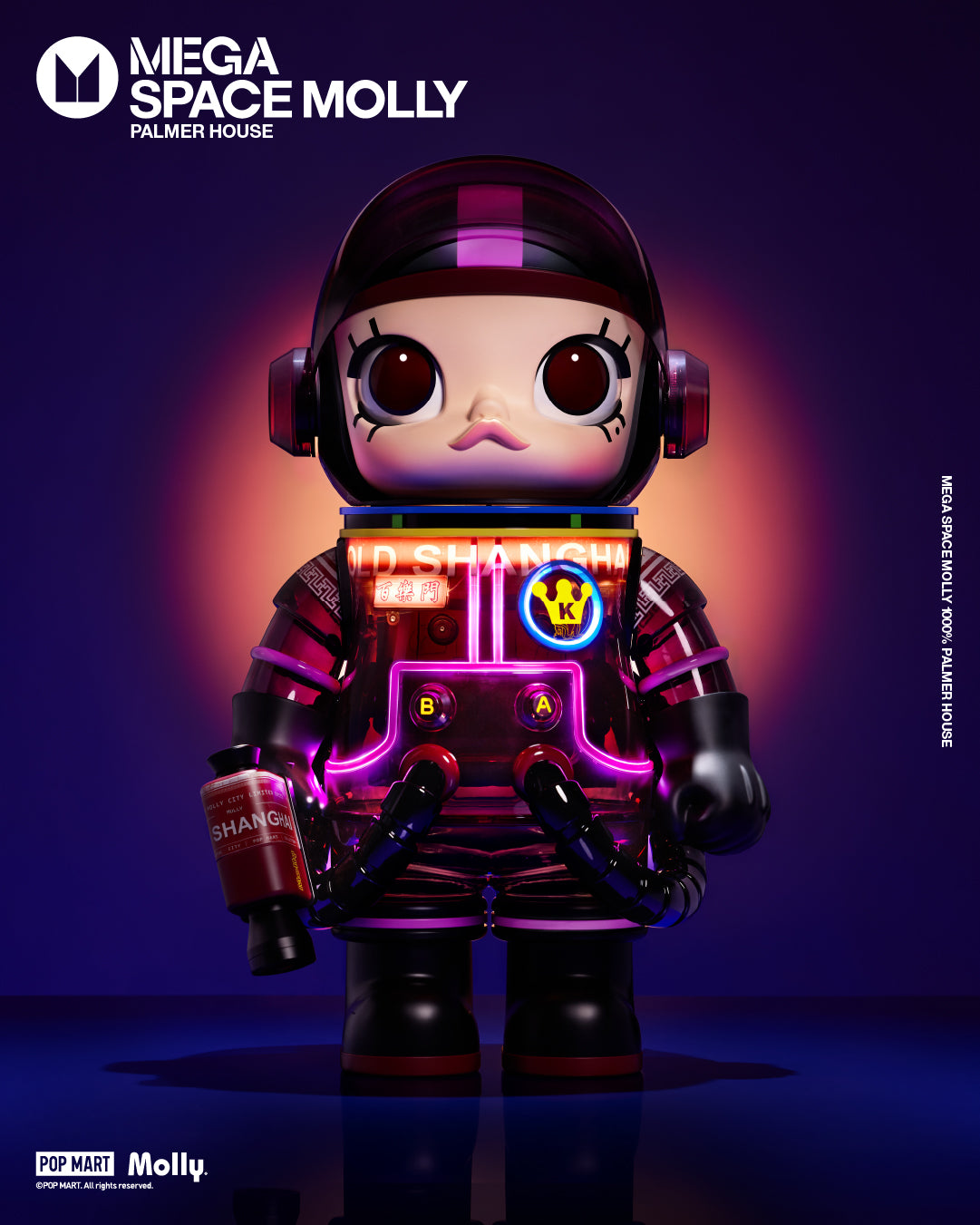  POP MART MEGA SPACE MOLLY 1000% Palmer House、mySite、greenlandpopulation