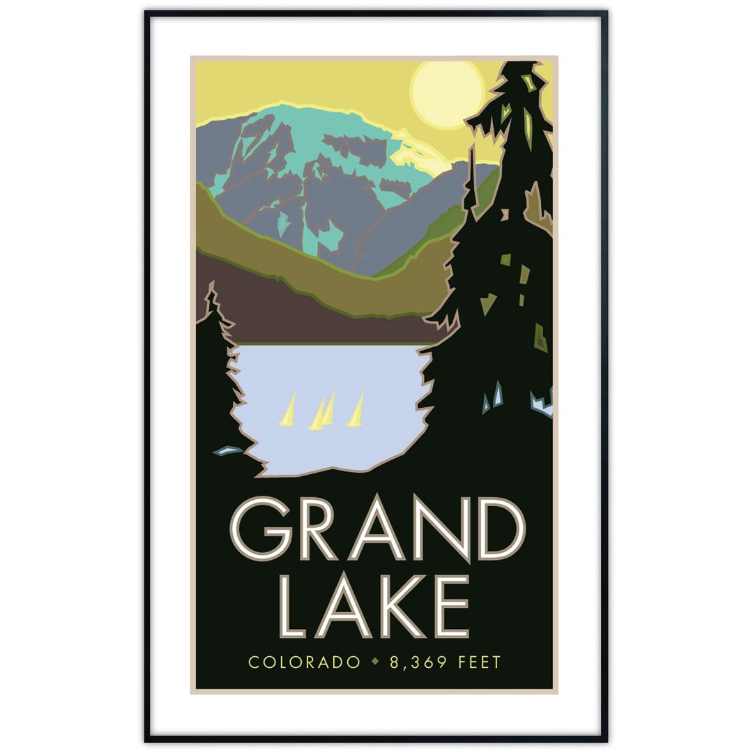 Grand Lake, Colorado - Poster、mySite、g9winljtr