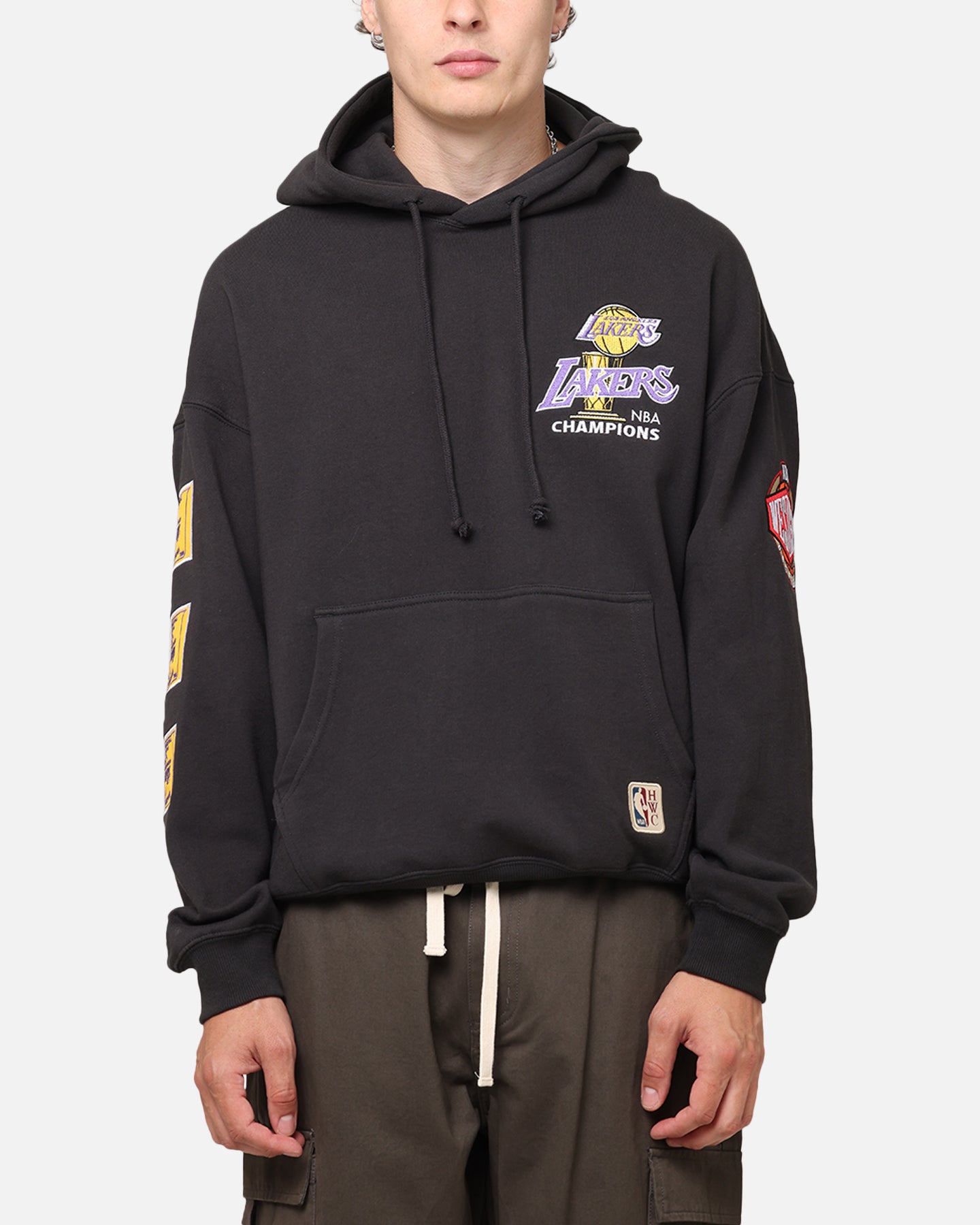 Mitchell & Ness Los Angeles Lakers Pinnacle Hoodie Faded Black、mySite、zt4zffjzw