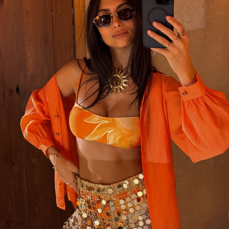 Orange Sun Bikini Top、mySite、solidvoid