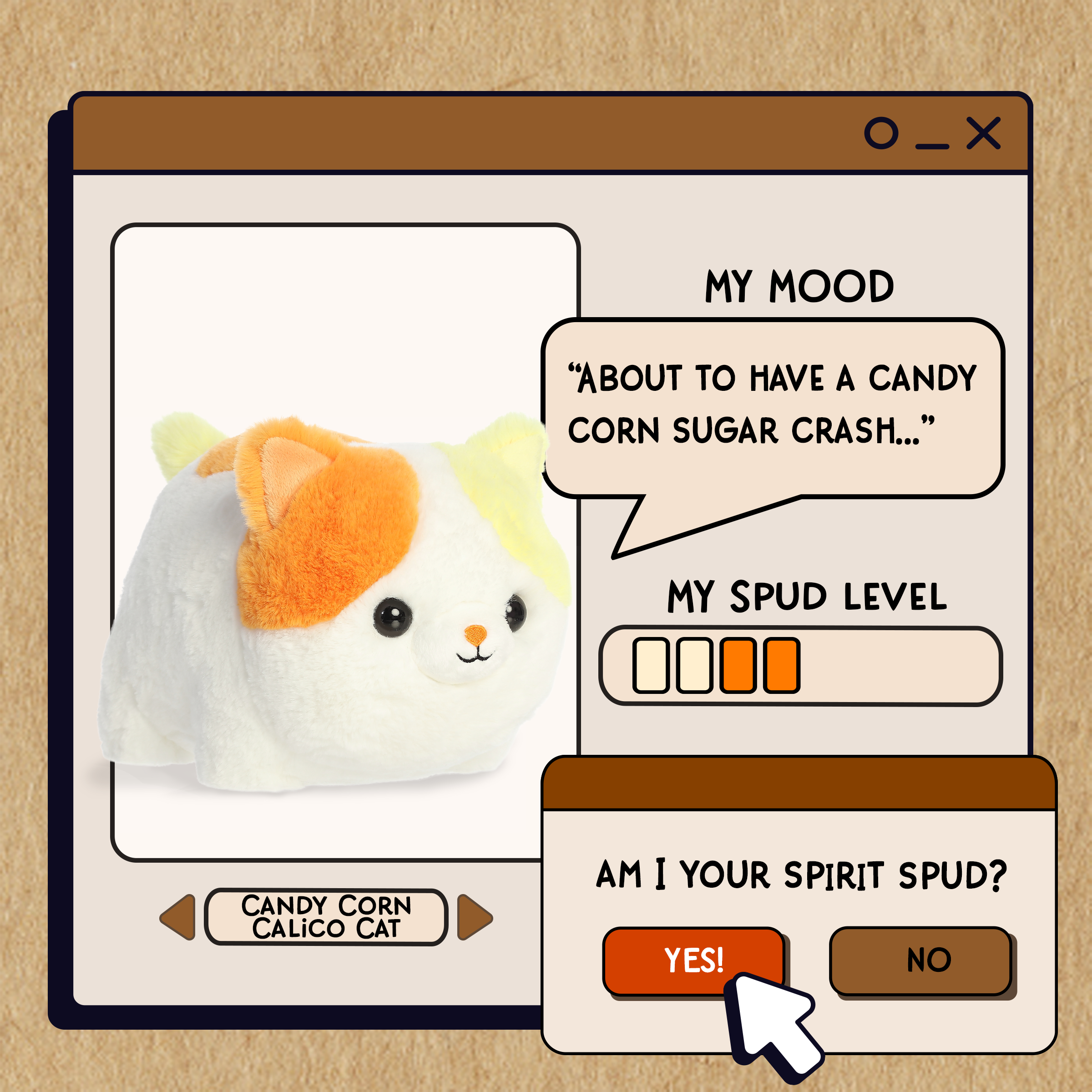Aurora® - Spudsters™ - 10 Candy Corn Calico Cat™、mySite、g9winljtr