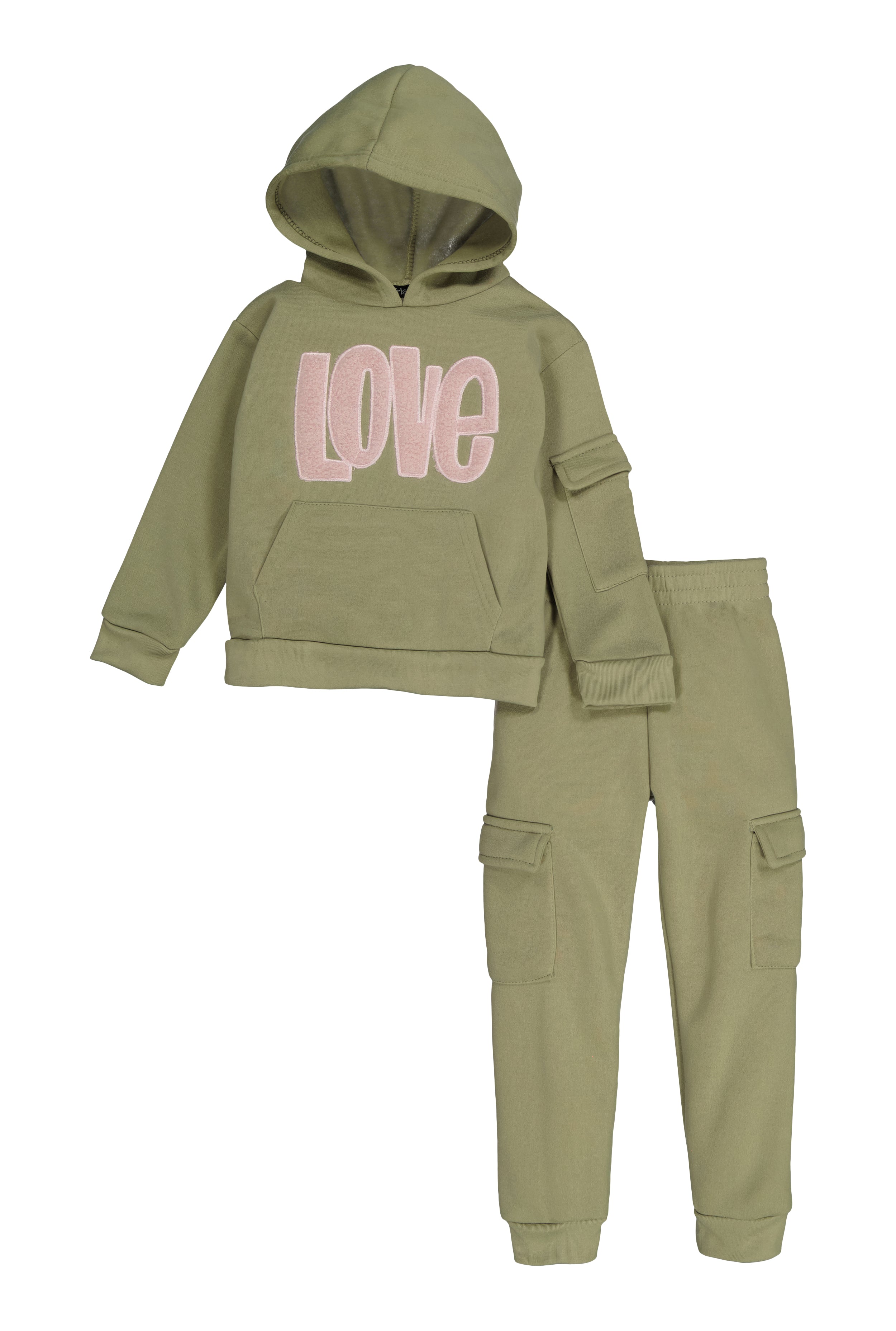 Little Girls Love Hoodie and Cargo Joggers、mySite、camillekostekn