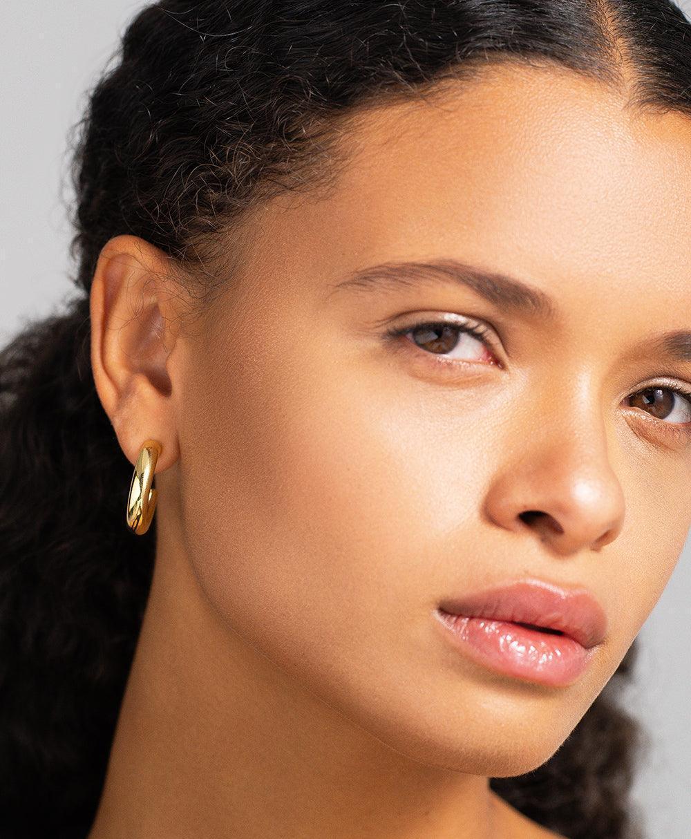  Viveca Bold Creole 18ct Gold Plated