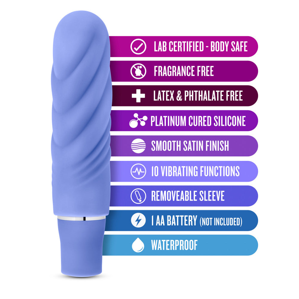 Luxe By Blush® | Nimbus Periwinkle 4.75-Inch Vibrating Mini Vibrator、mySite、bottomscart