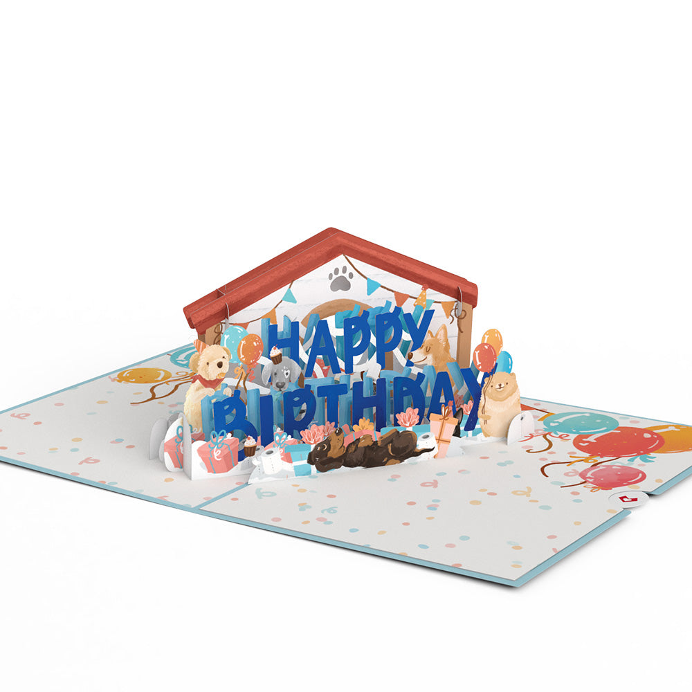 Happy Birthday Dogs Pop-Up Card、mySite、solidvoid