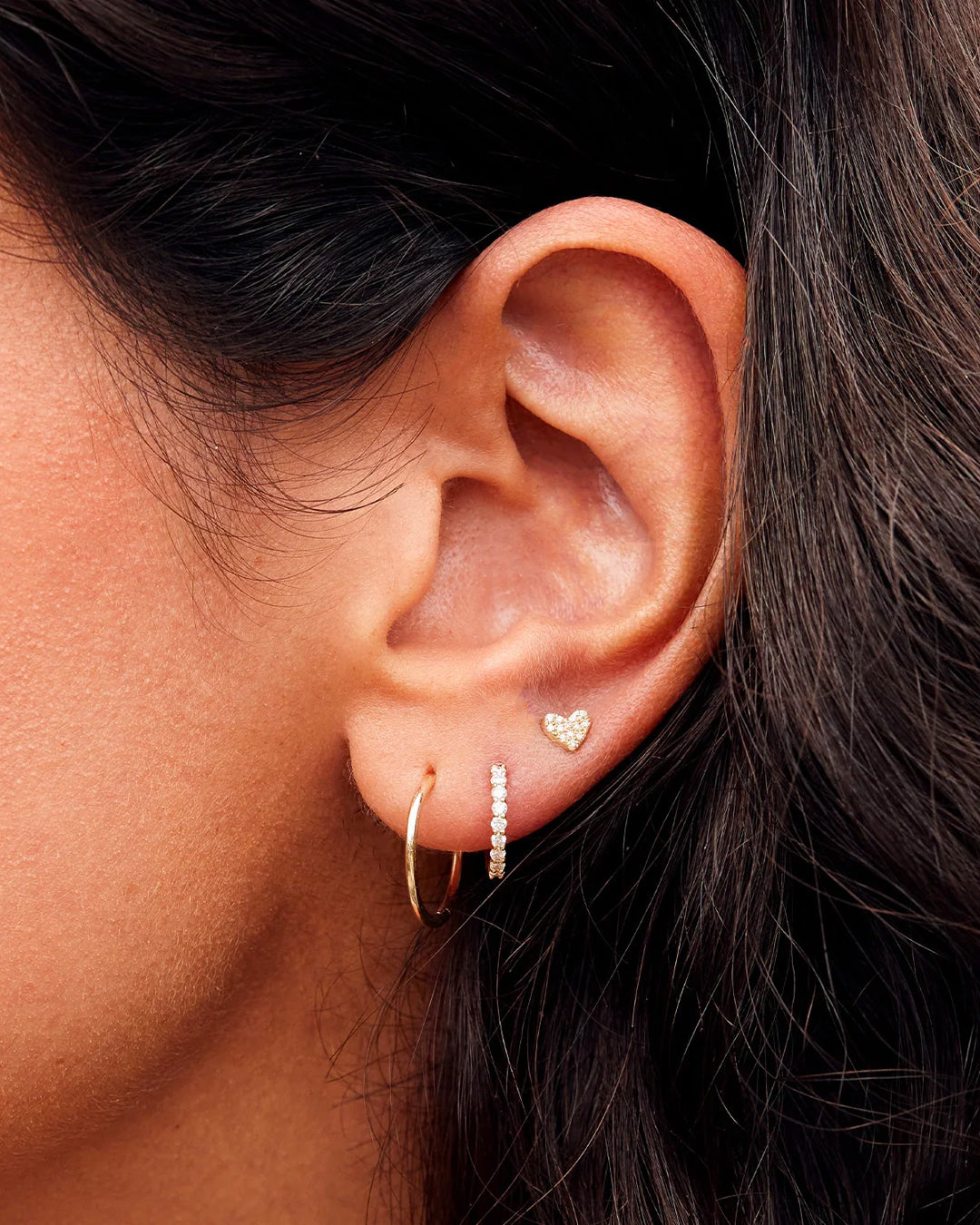 Diamond Pavé Heart Studs、mySite、hinf8tx79