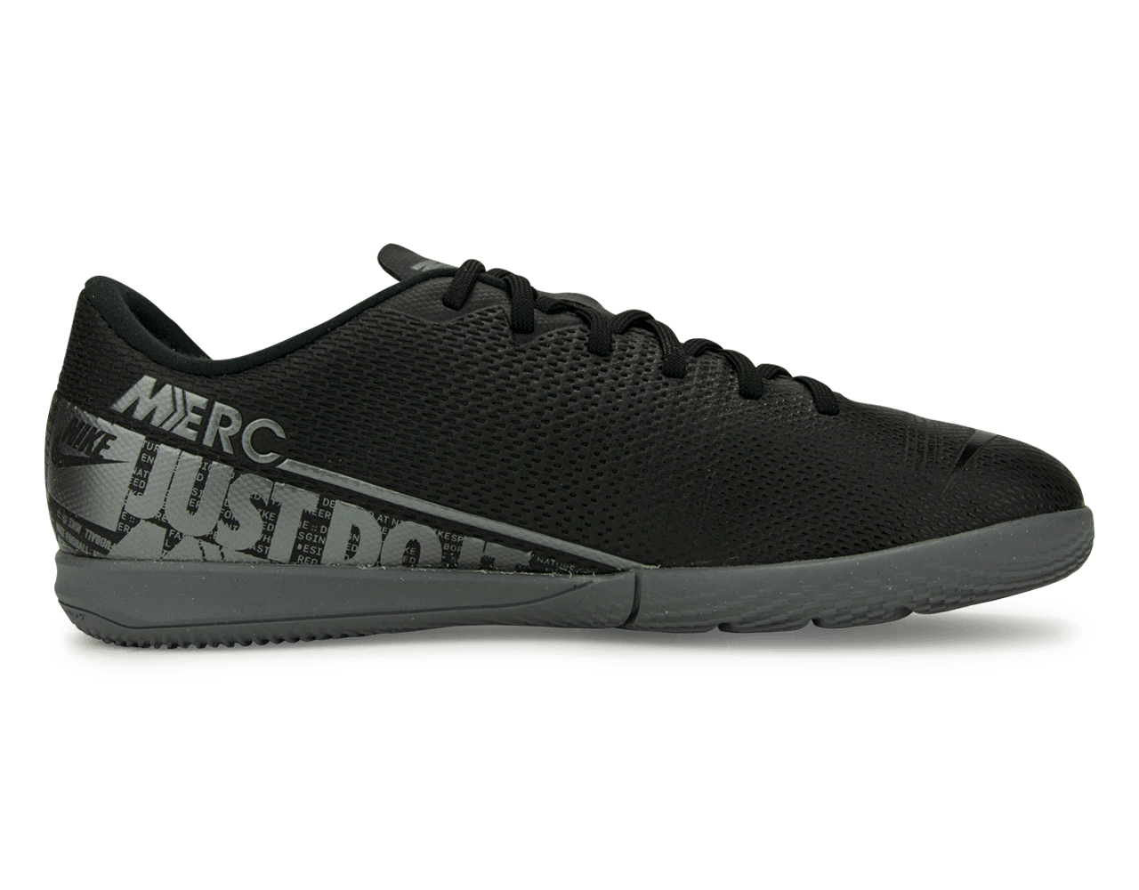 Nike Kids Mercurial Vapor 13 Academy Indoor Soccer Shoes Black/Metalic Cool Grey、mySite、bottomscart