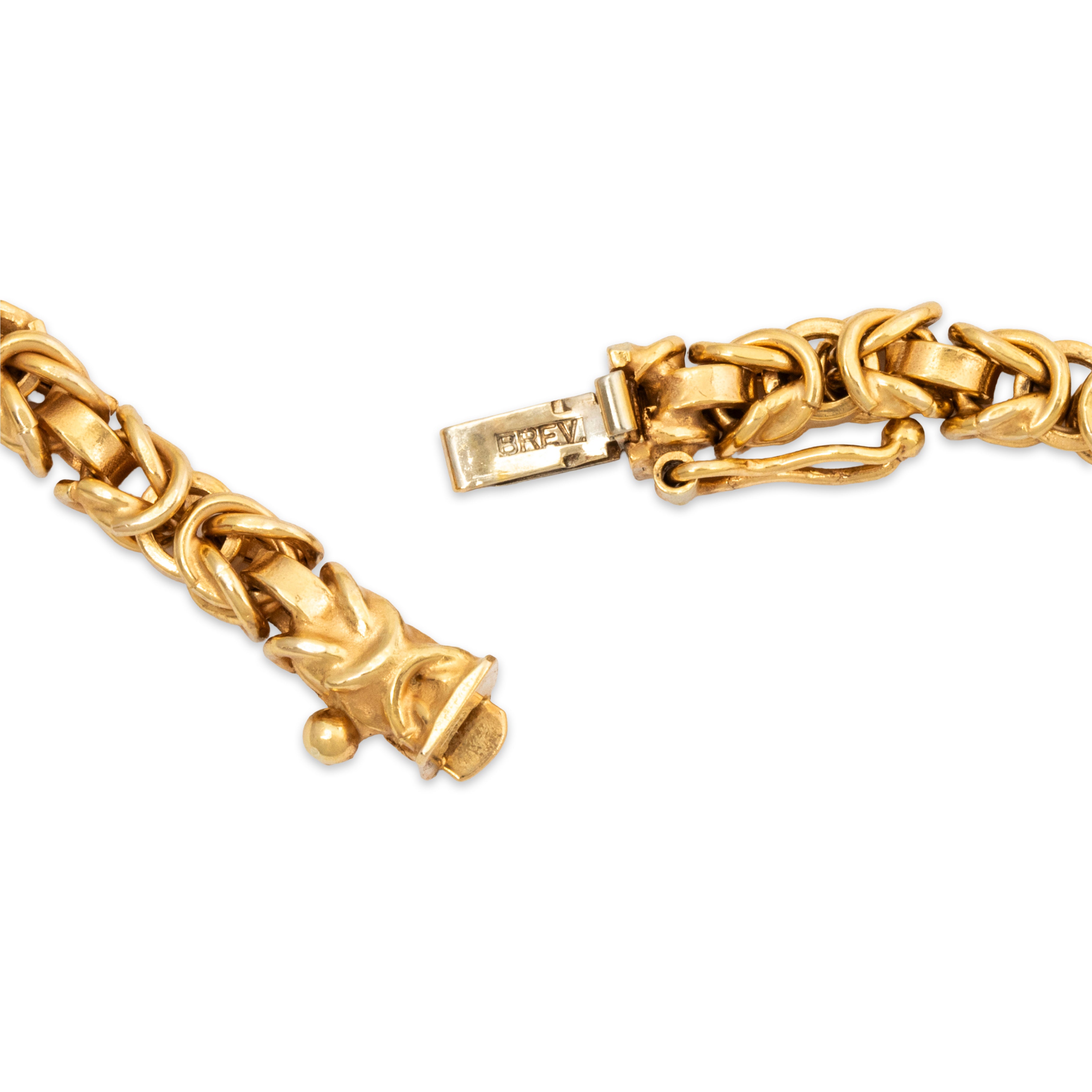 Vintage Italian 14k Yellow Gold Byzantine Link Chain Necklace 30、mySite、hinf8tx79