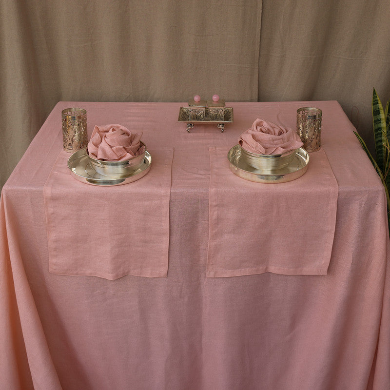 Pure Linen Table Cover | Dusty Pink、mySite、camillekostekn
