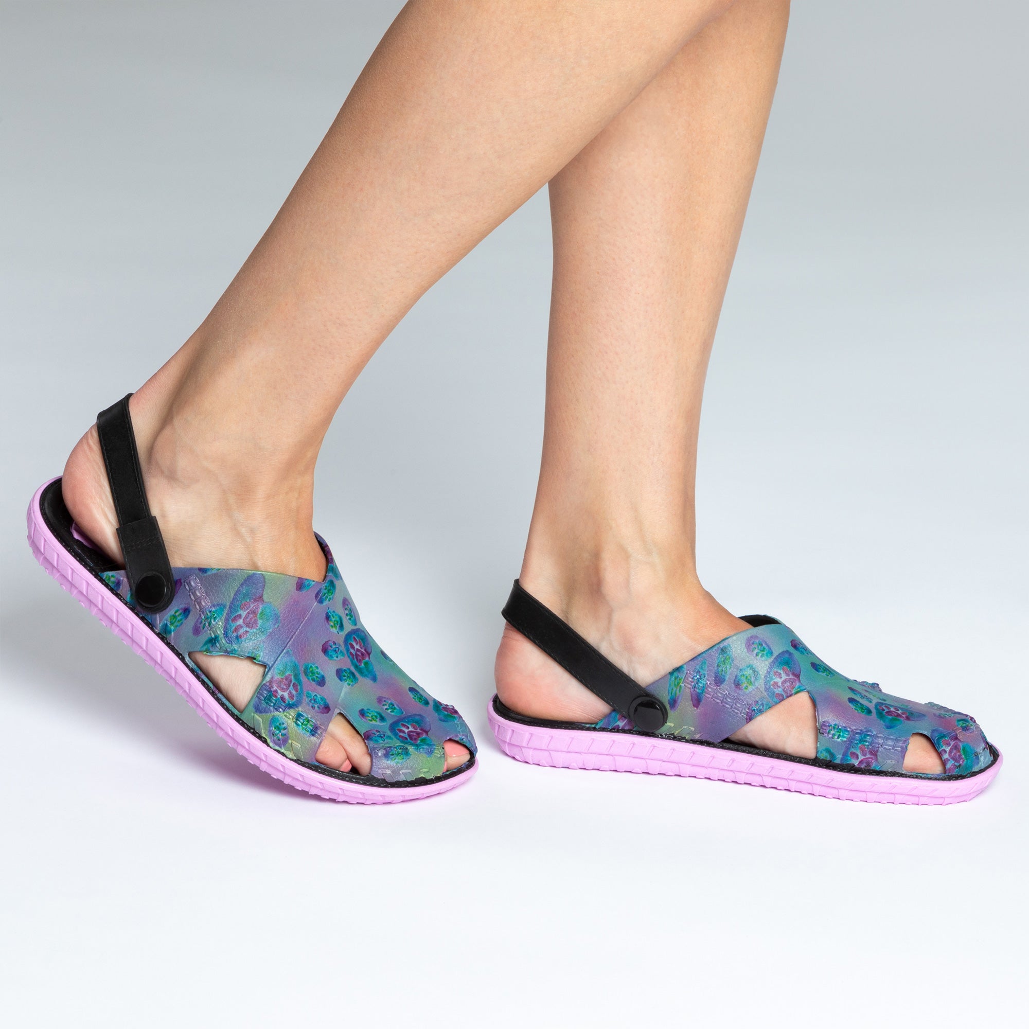 Paw Print Slingback Summer Sandals、mySite、camillekostekn